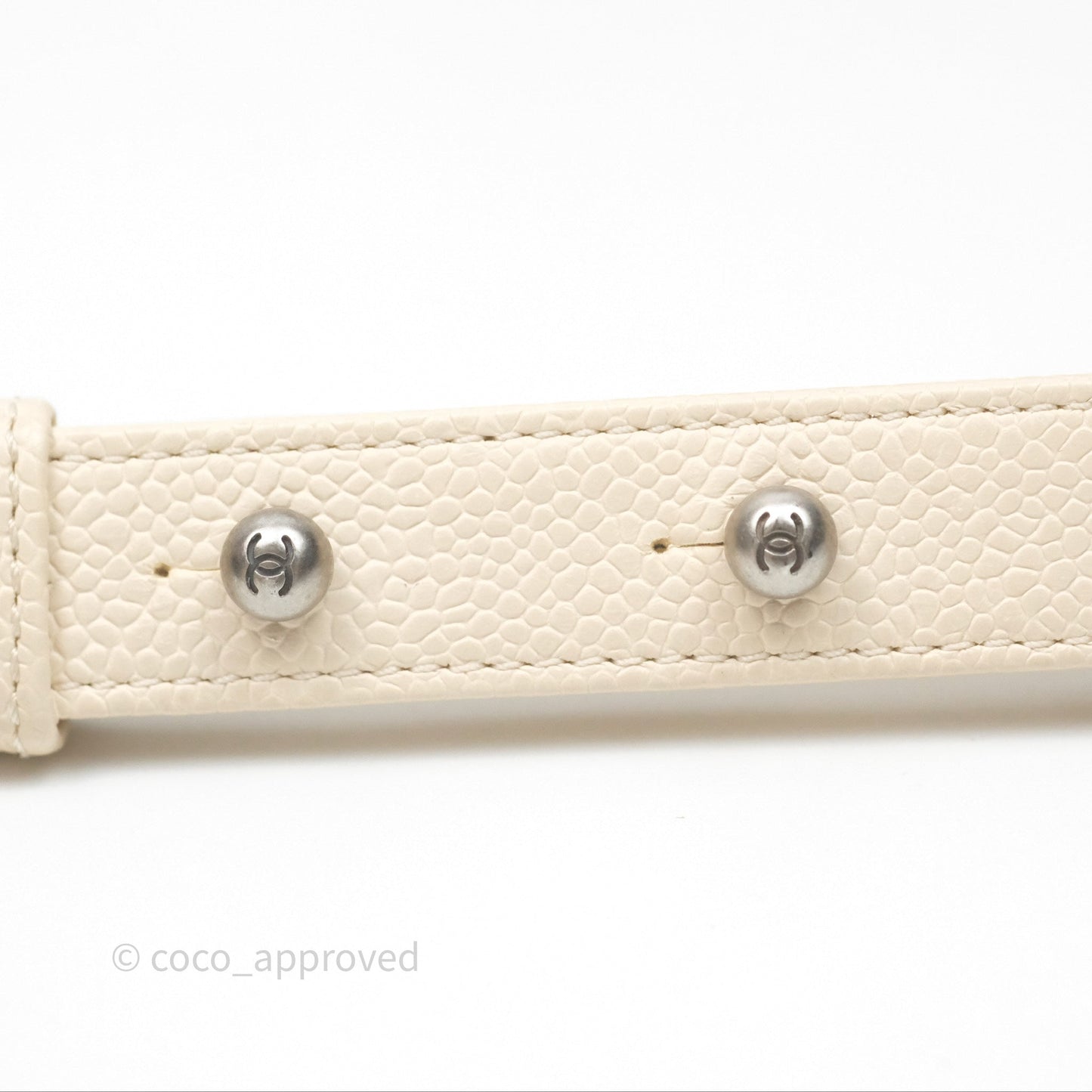 Chanel Small Boy Chevron Beige Caviar Ruthenium Hardware