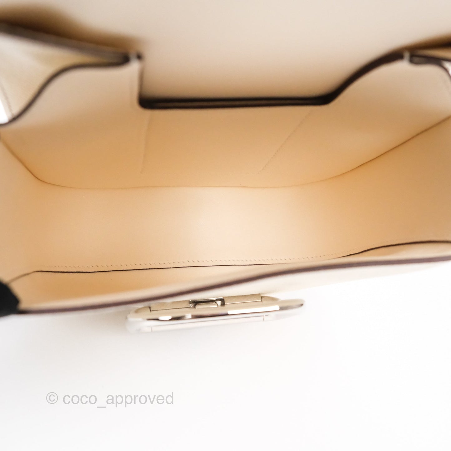 Hermès Della Cavalleria Mini Bag Nata I2 Epsom Palladium Hardware