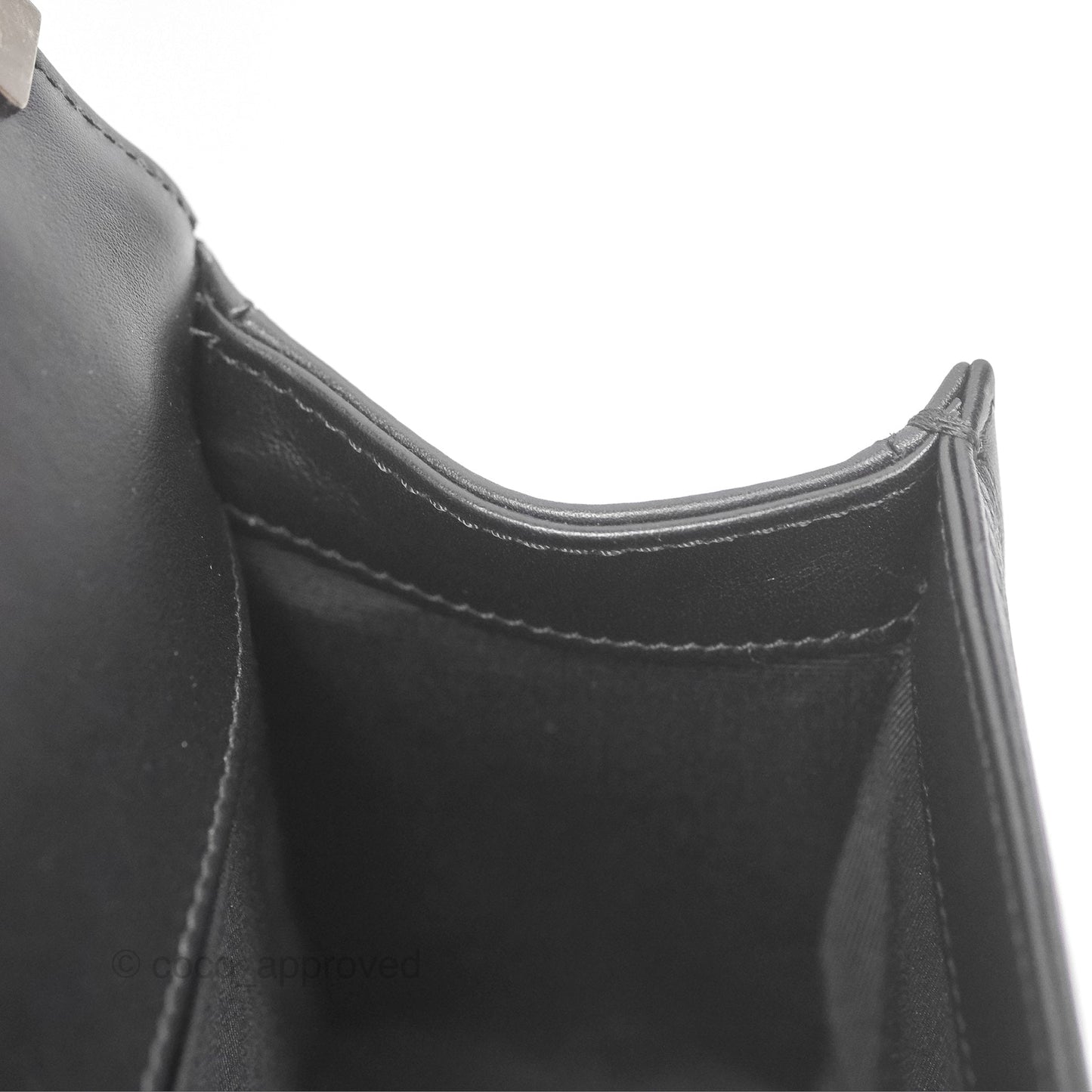 Chanel Medium Boy Quilted Black Calfskin Ruthenium Hardware