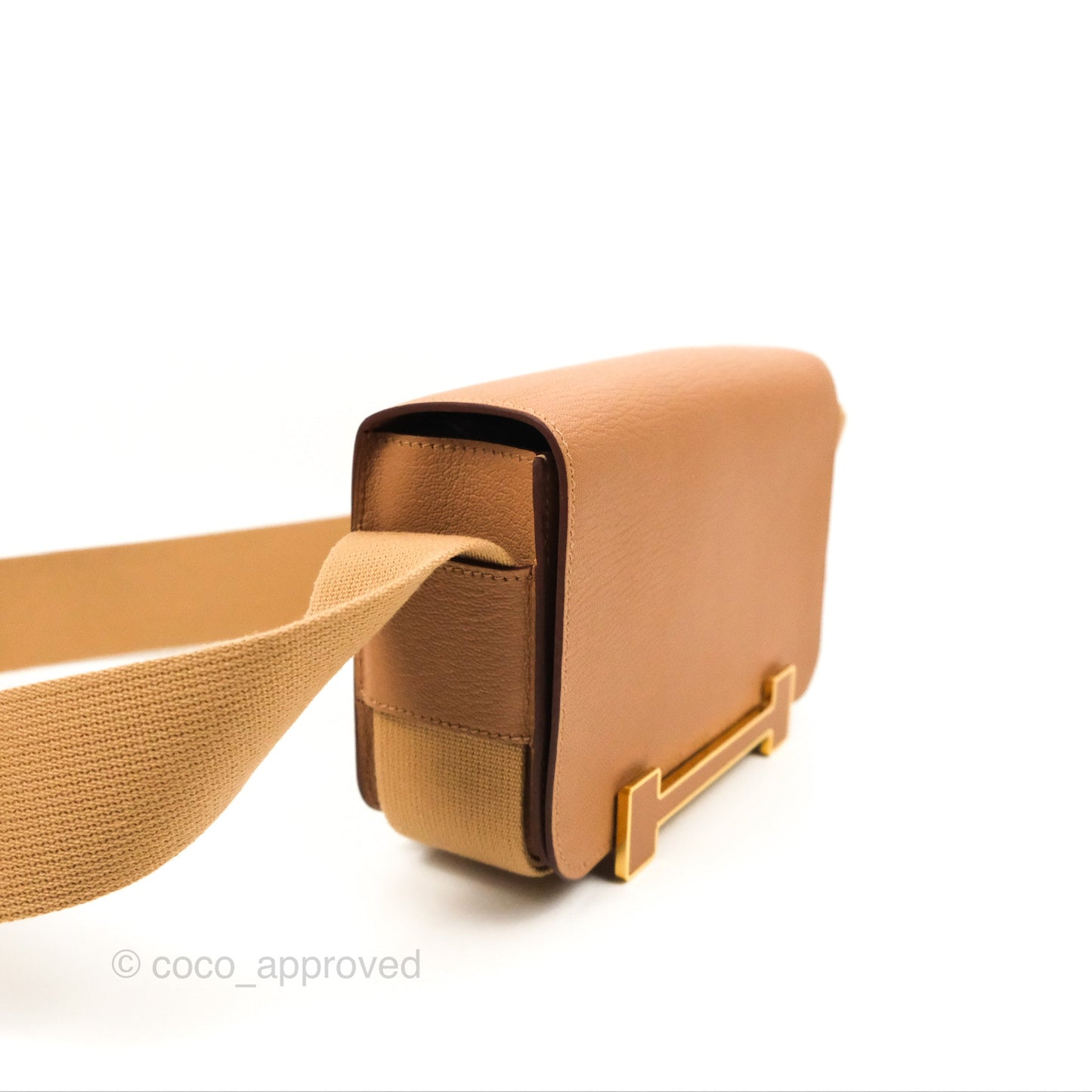 Hermès Geta Bag Chai 0M Quebracho 2J Gold Hardware