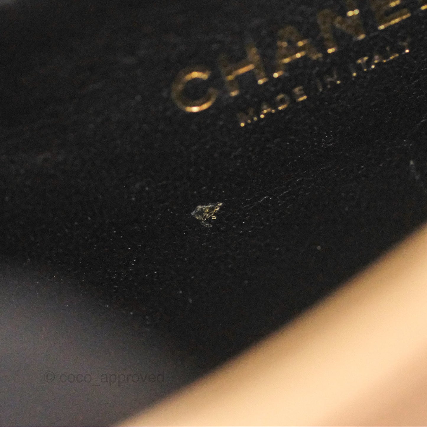 Chanel Quilted Small CC Filigree Flap Beige Black Caviar
