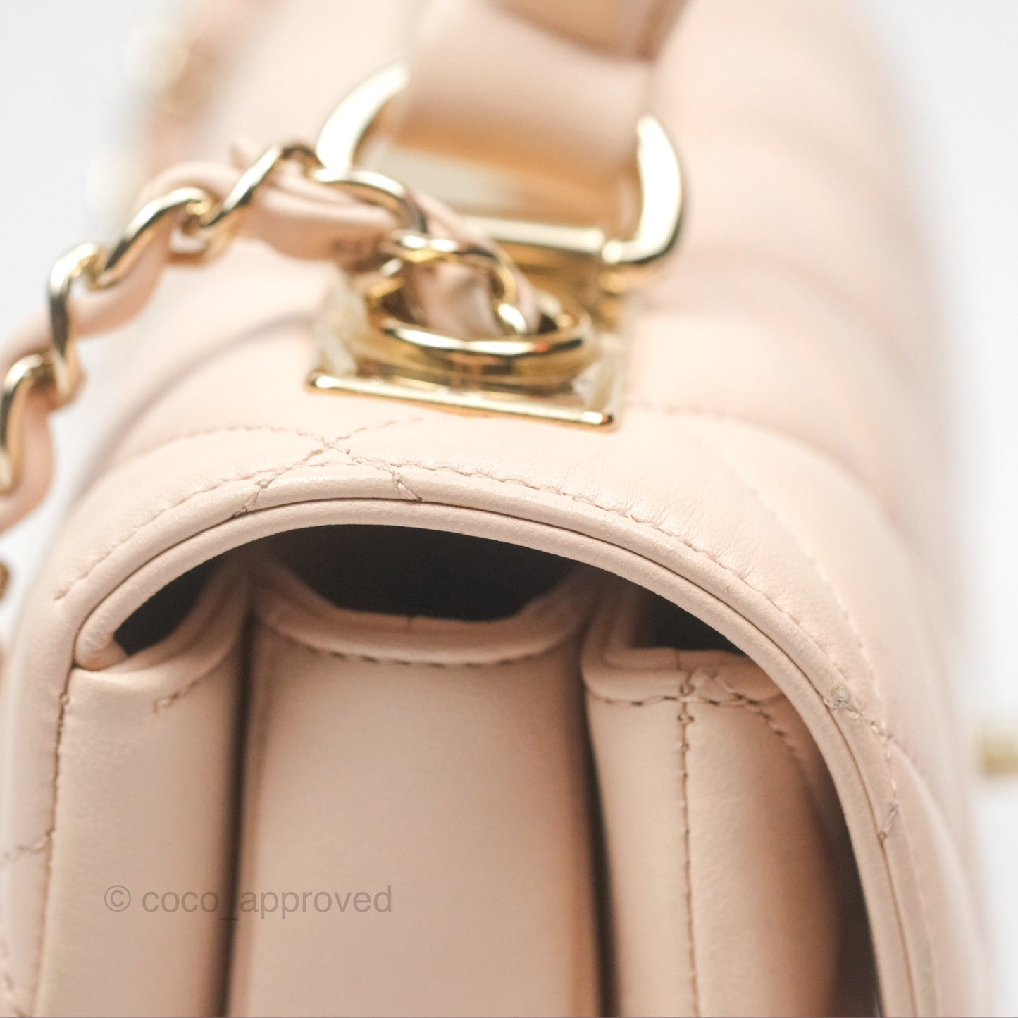 Chanel Trendy CC Small Beige Lambskin Gold Hardware