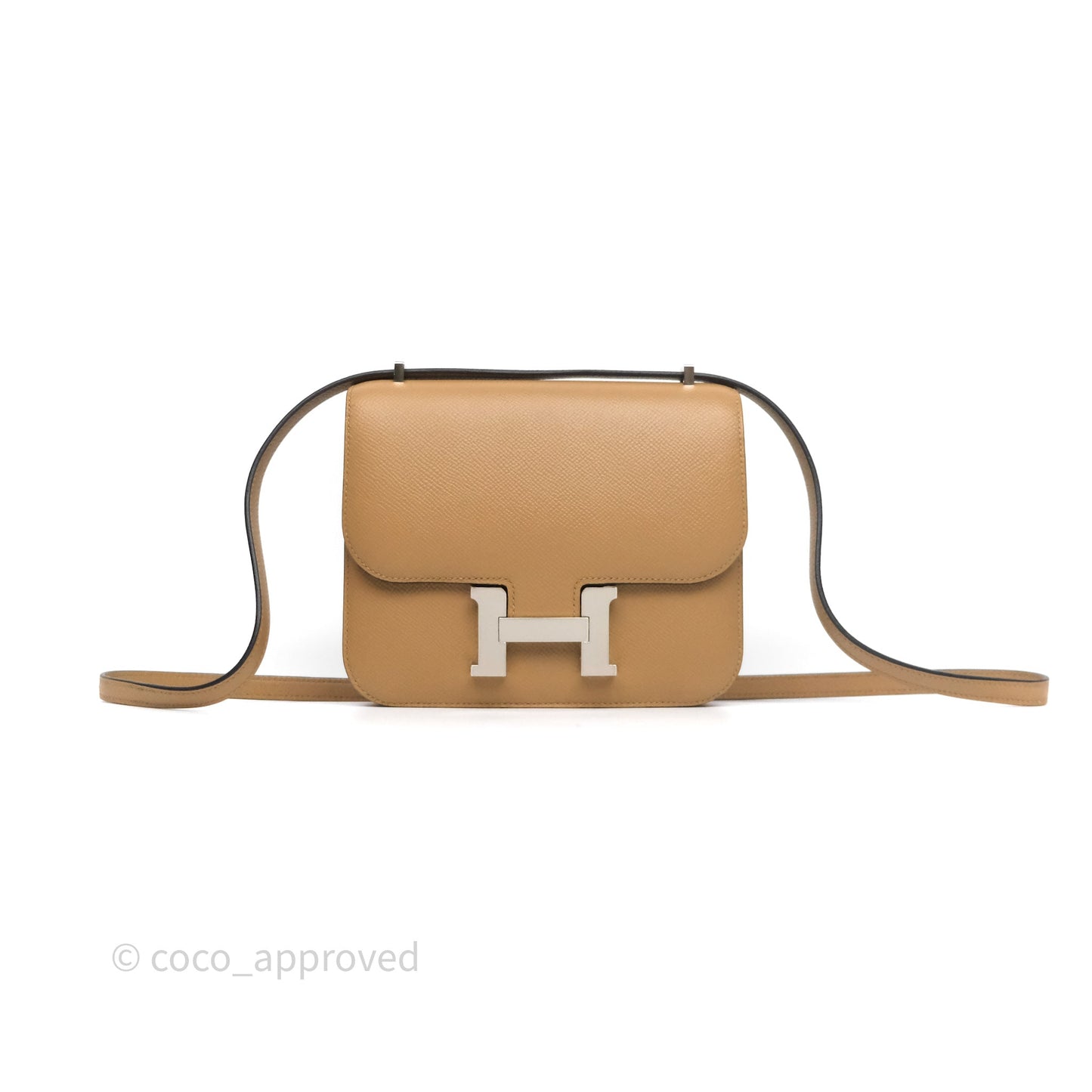 Hermès Constance Mini 18cm Chai 0M Epsom Palladium Hardware