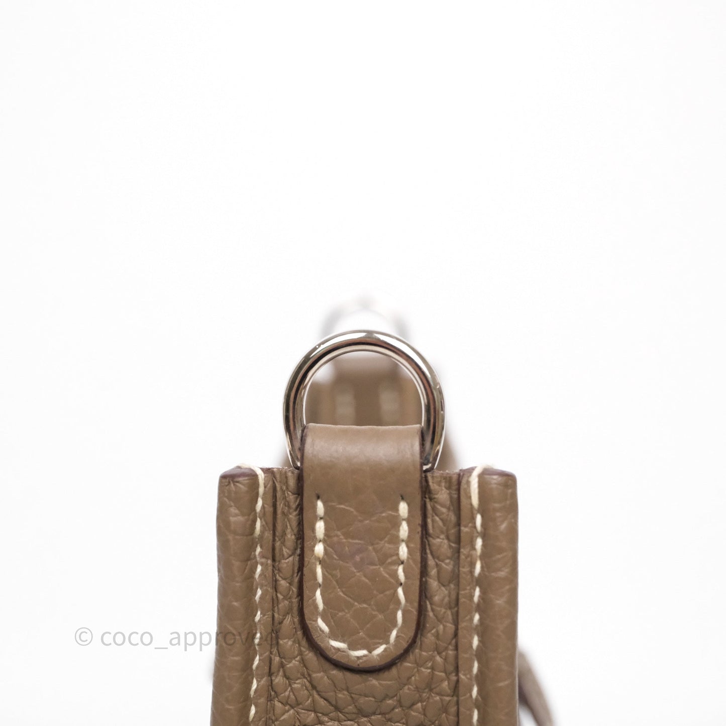 Hermès Mini Evelyne 16 Etoupe Clemence Palladium Hardware