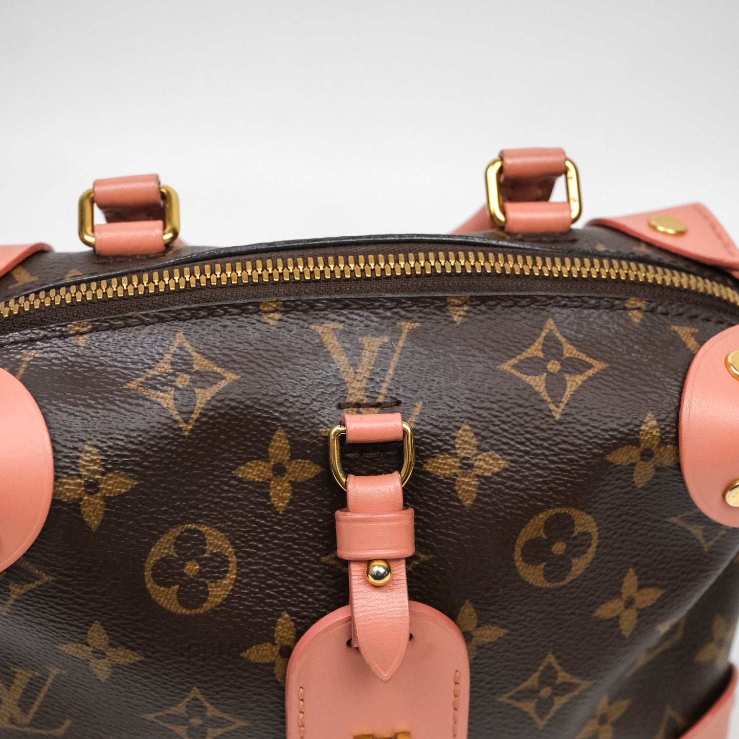 Louis Vuitton Petite Malle Souple Pink Monogram Canvas