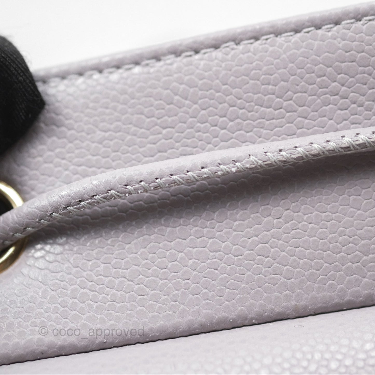 Chanel Mini Business Affinity Backpack Grey Caviar Gold Hardware 22B