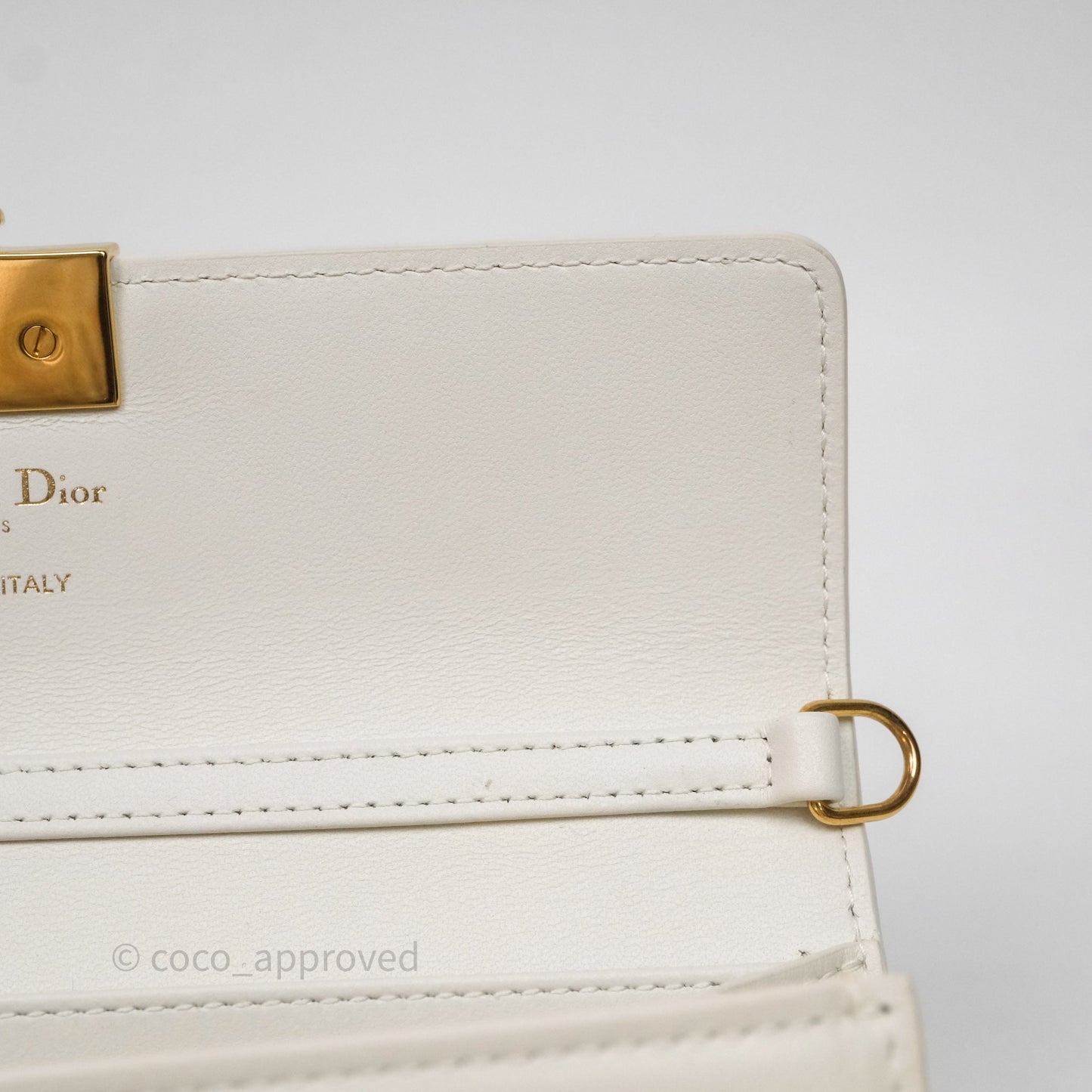 Christian Dior Miss Montaigne Mini Bag Latte Smooth Calfskin