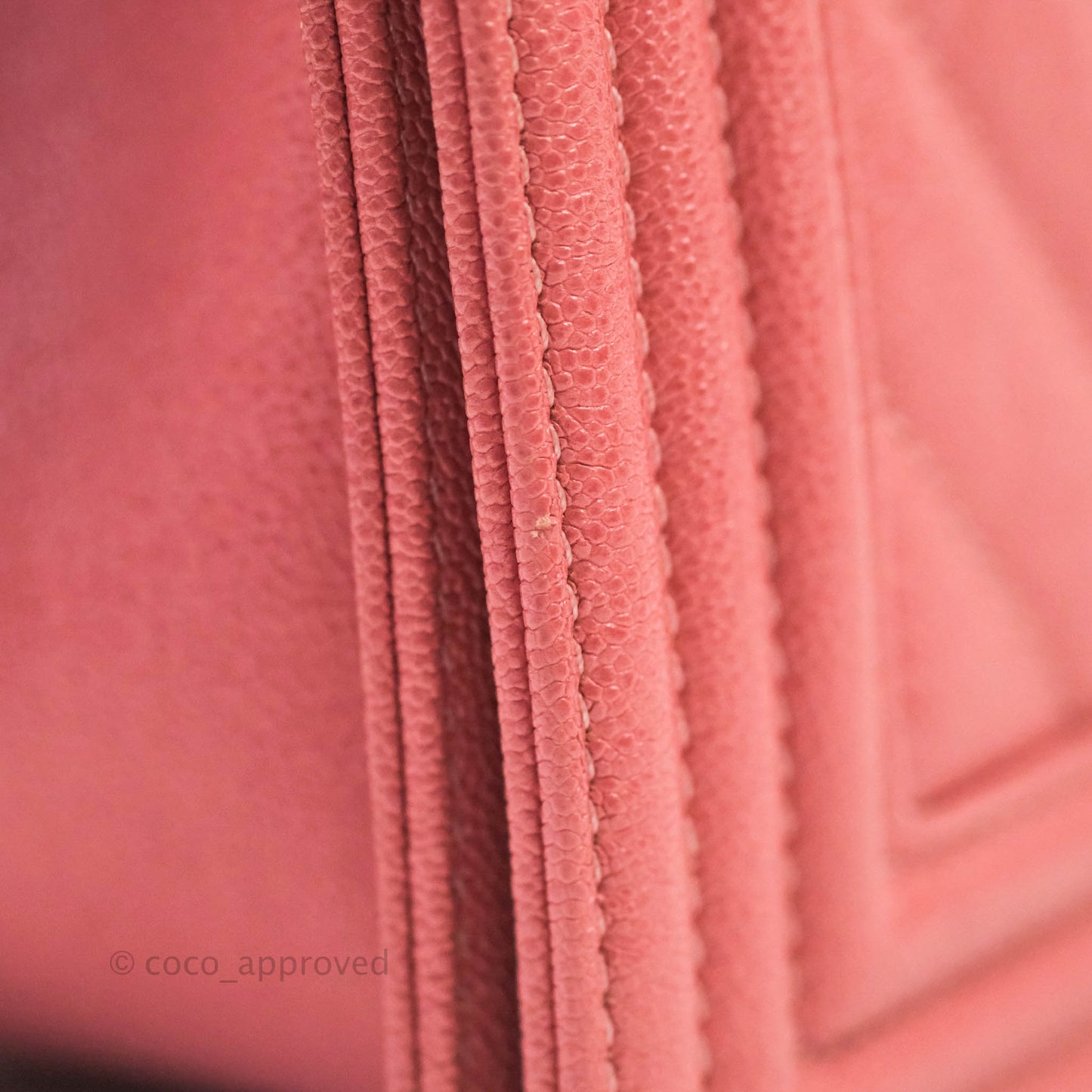 Chanel Boy Chevron Medium Pink Caviar Gold Hardware