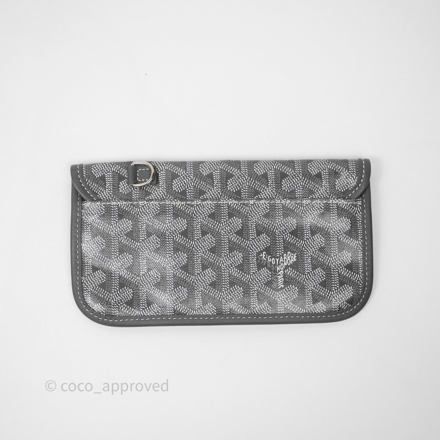 Goyard Bohème Hobo Bag Grey Goyardine Canvas Pink Heart