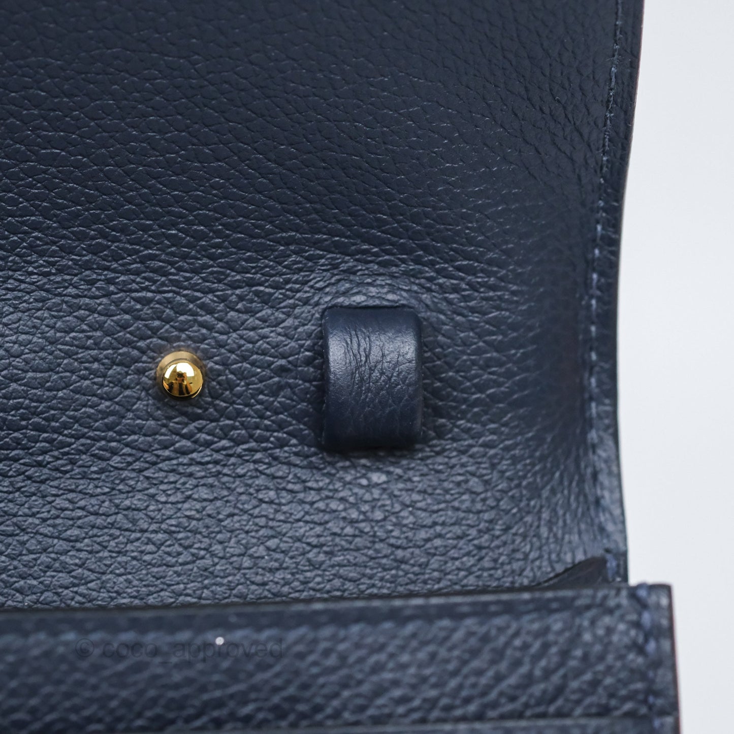 Hermès Constance Long To Go Wallet Blue Nuit 2Z Evercolor Gold Hardware