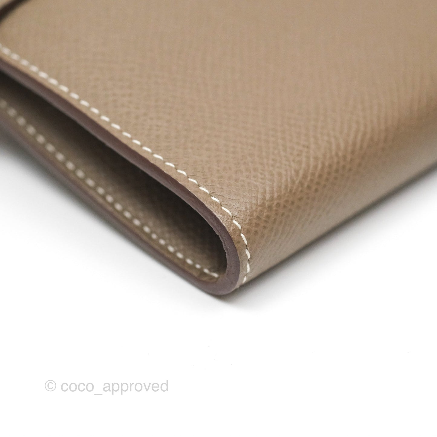 Hermès Kelly Wallet Etoupe Epsom Palladium Hardware