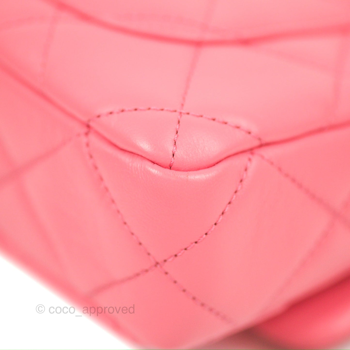 Chanel Quilted Pending CC Enamel Flap Pink Lambskin Aged Gold Hardware 22P