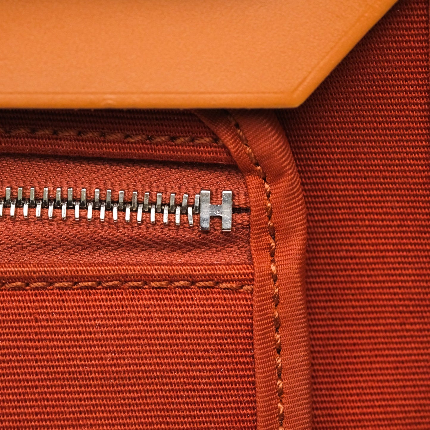 Hermès Herbag Zip 31 Cuivre Canvas Palladium Hardware