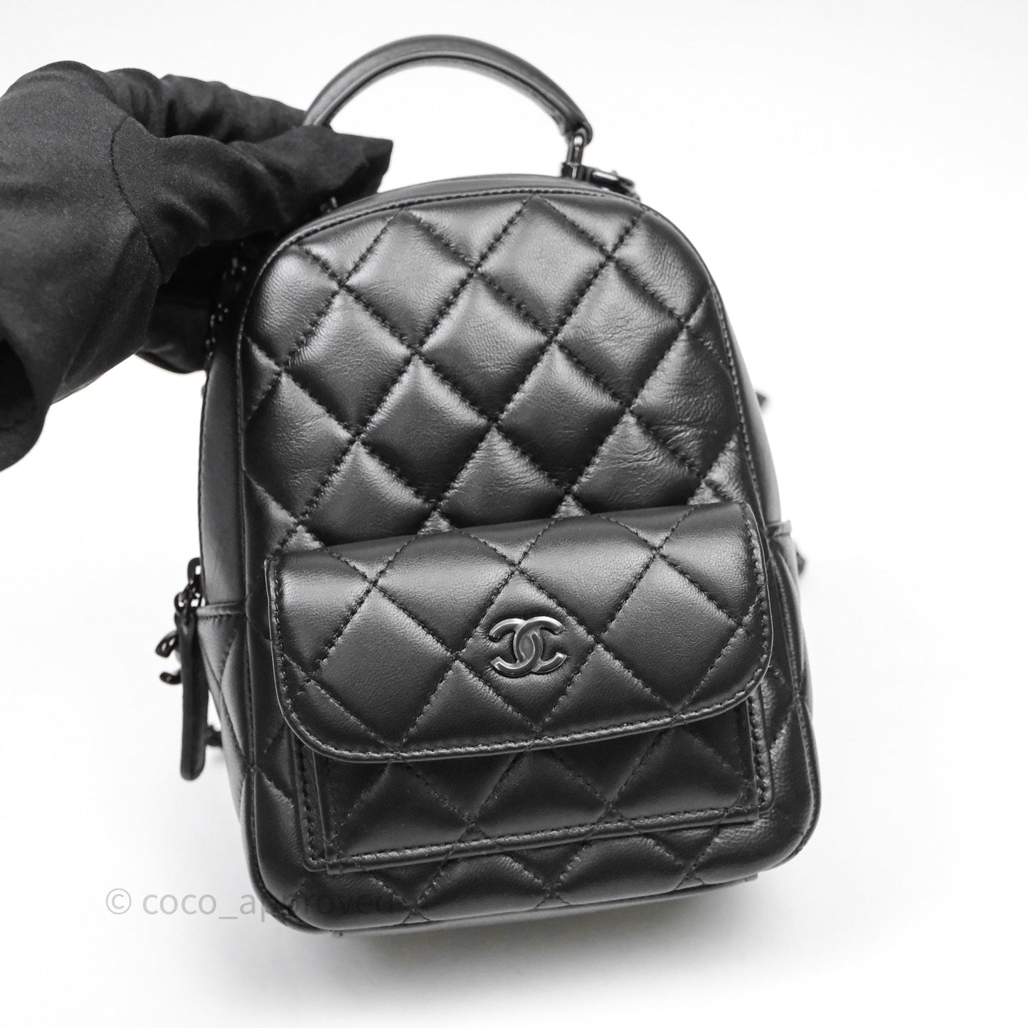 Chanel Classic Mini Backpack So Black Lambskin