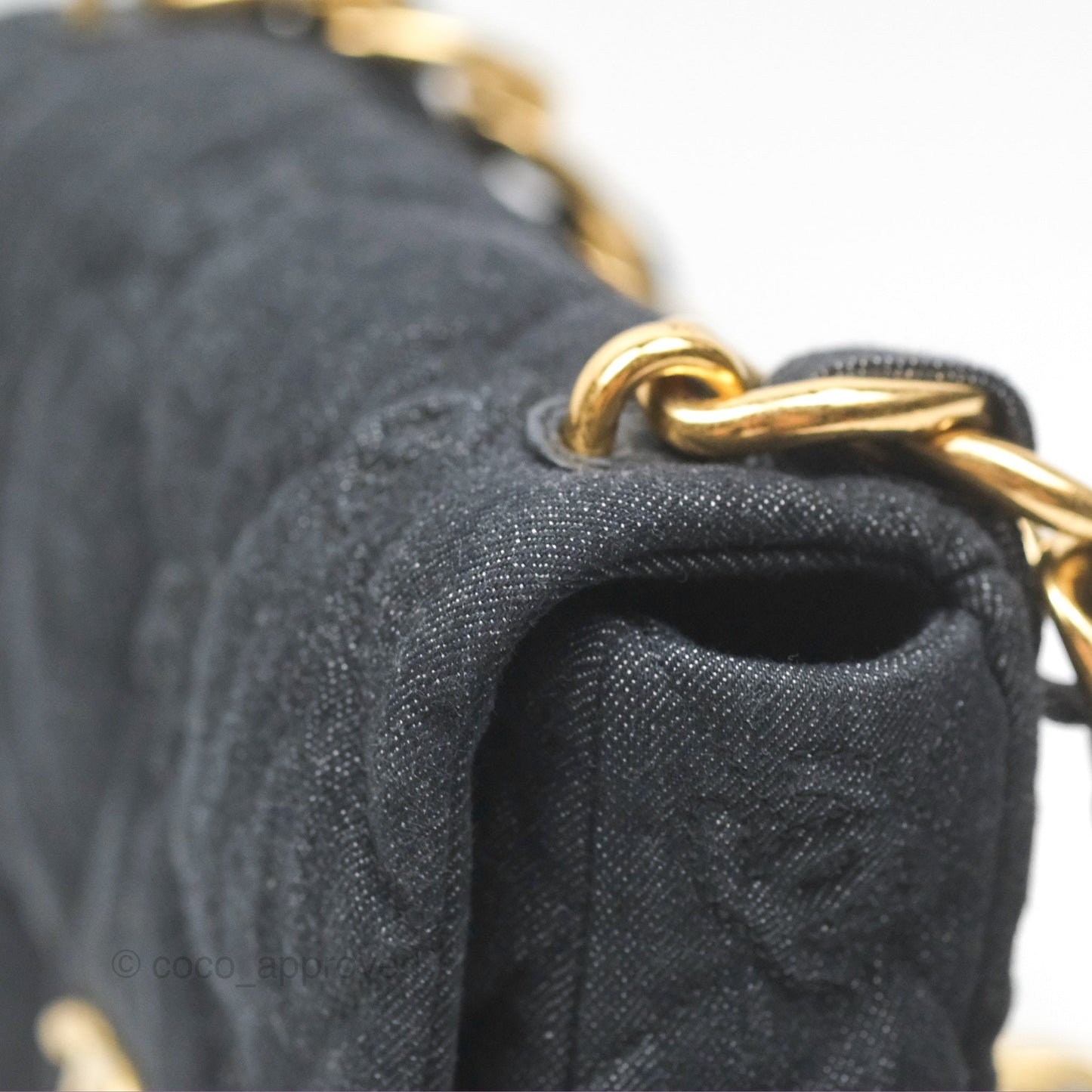 Chanel Medium Funky Town Flap Denim Aged Gold Hardware 22S