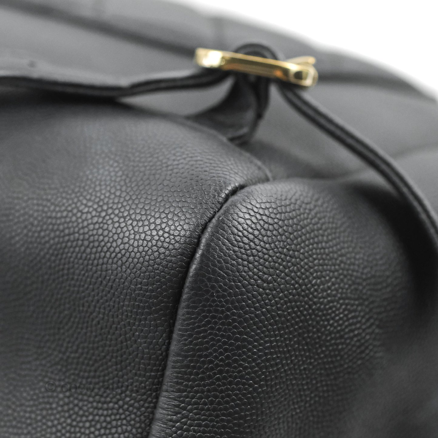 Chanel Quilted Business Affinity Backpack Black Caviar Gold Hardware