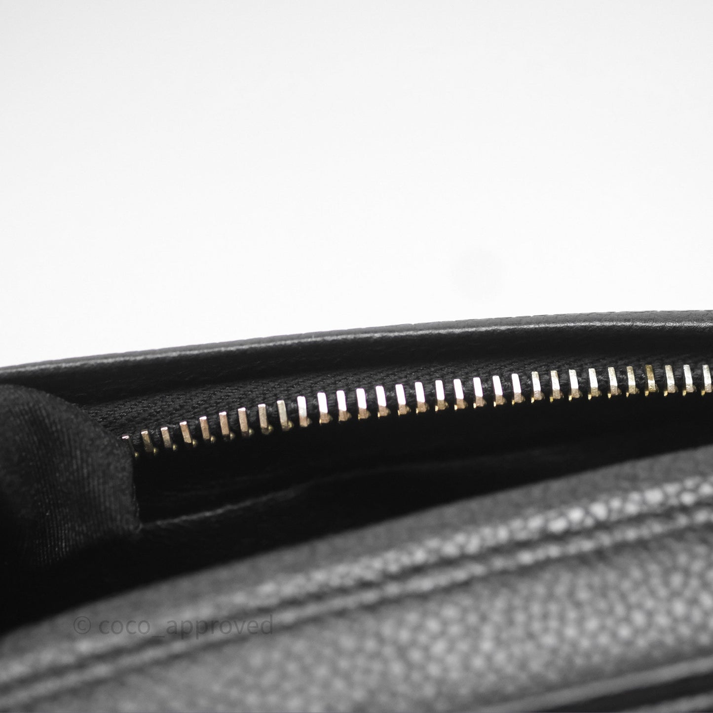 Chanel Vintage CC Camera Bag Black Caviar 24 Gold Hardware