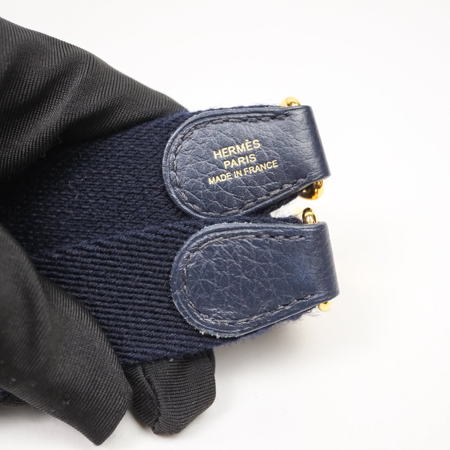 Hermès Mini Evelyne 16 Bleu Nuit 2Z Clemence Gold Hardware