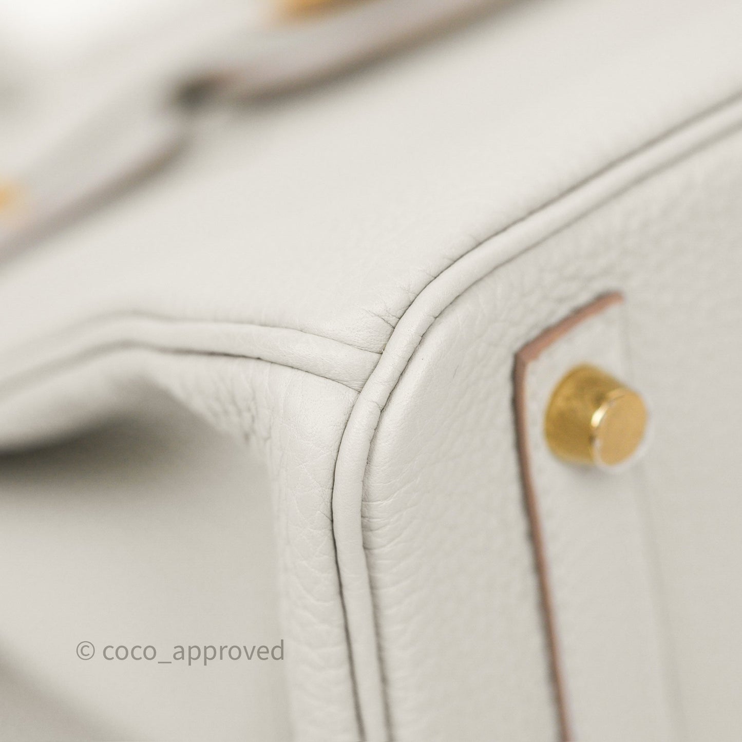 Hermès Birkin 30 Retourne Gris Perle 80 Togo Gold Hardware