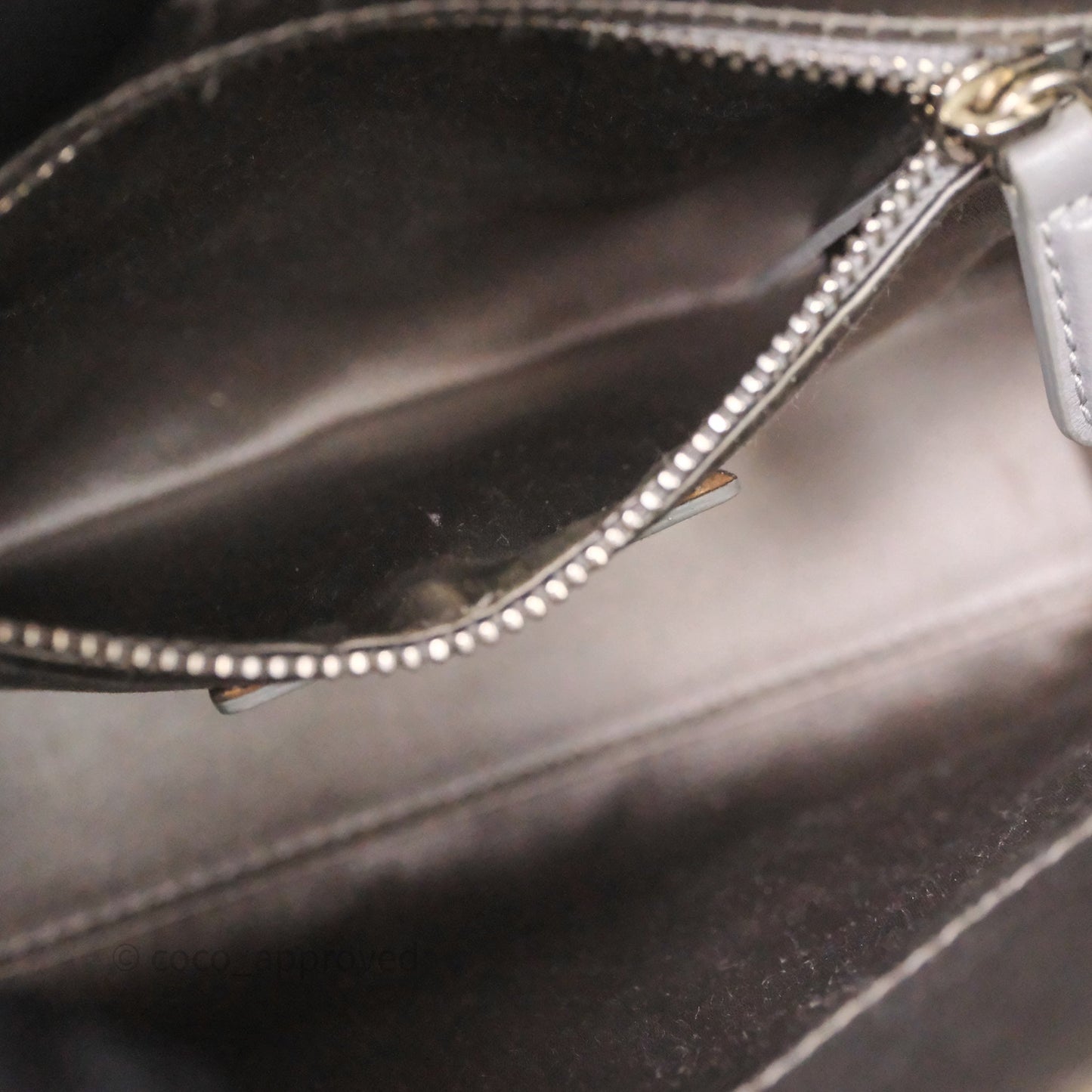 Christian Dior Mini Lady Dior Bag Grey Strass Cannage Satin Silver Hardware