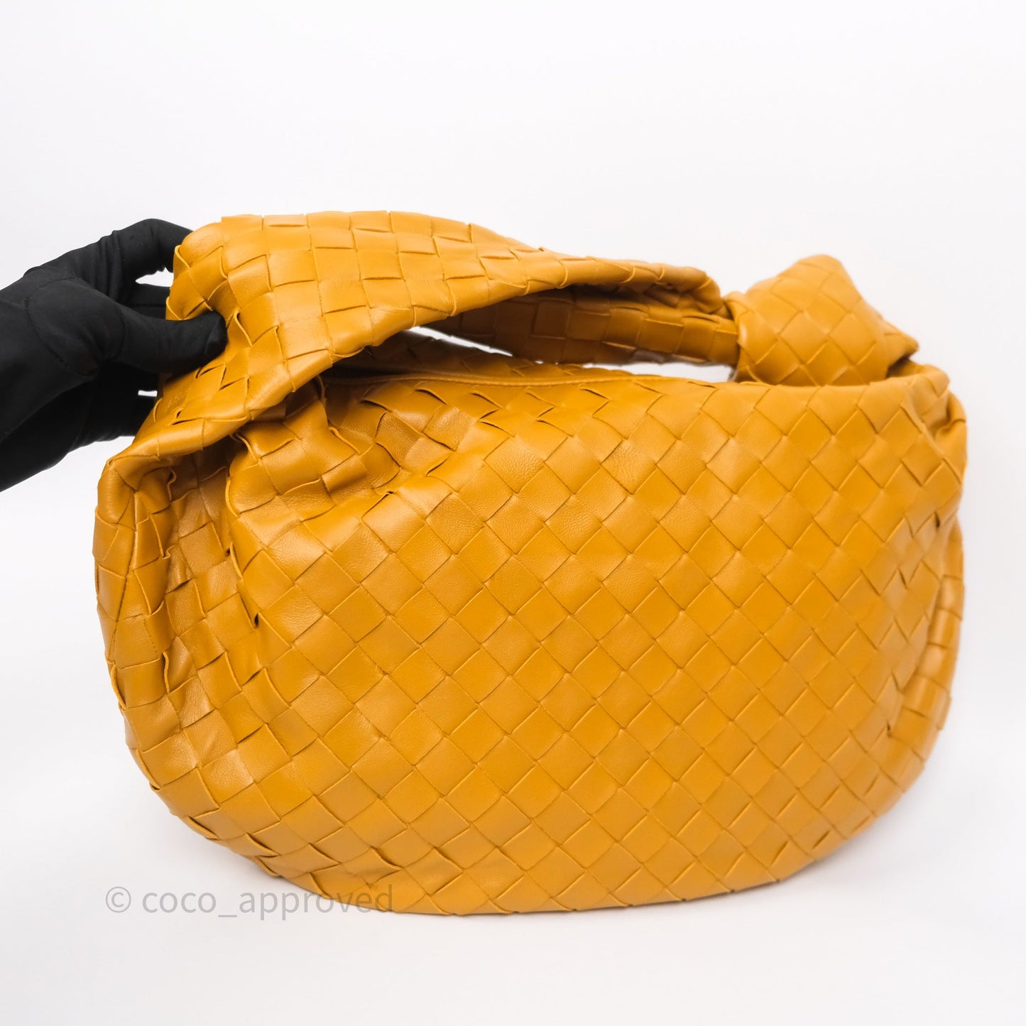 Bottega Veneta Teen Jodie Caramel Intrecciato Lambskin