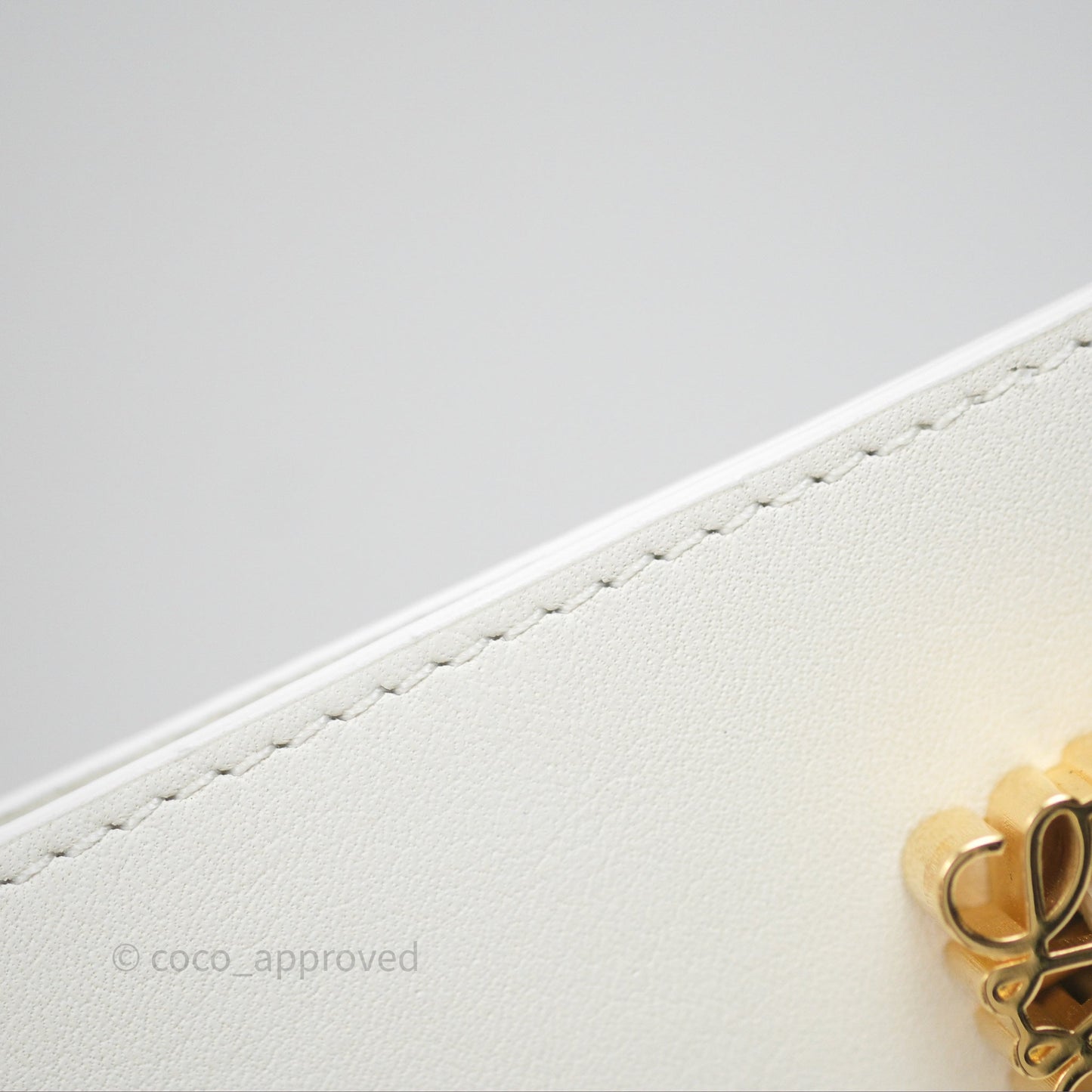Loewe Dice Pocket in Classic Calfskin White