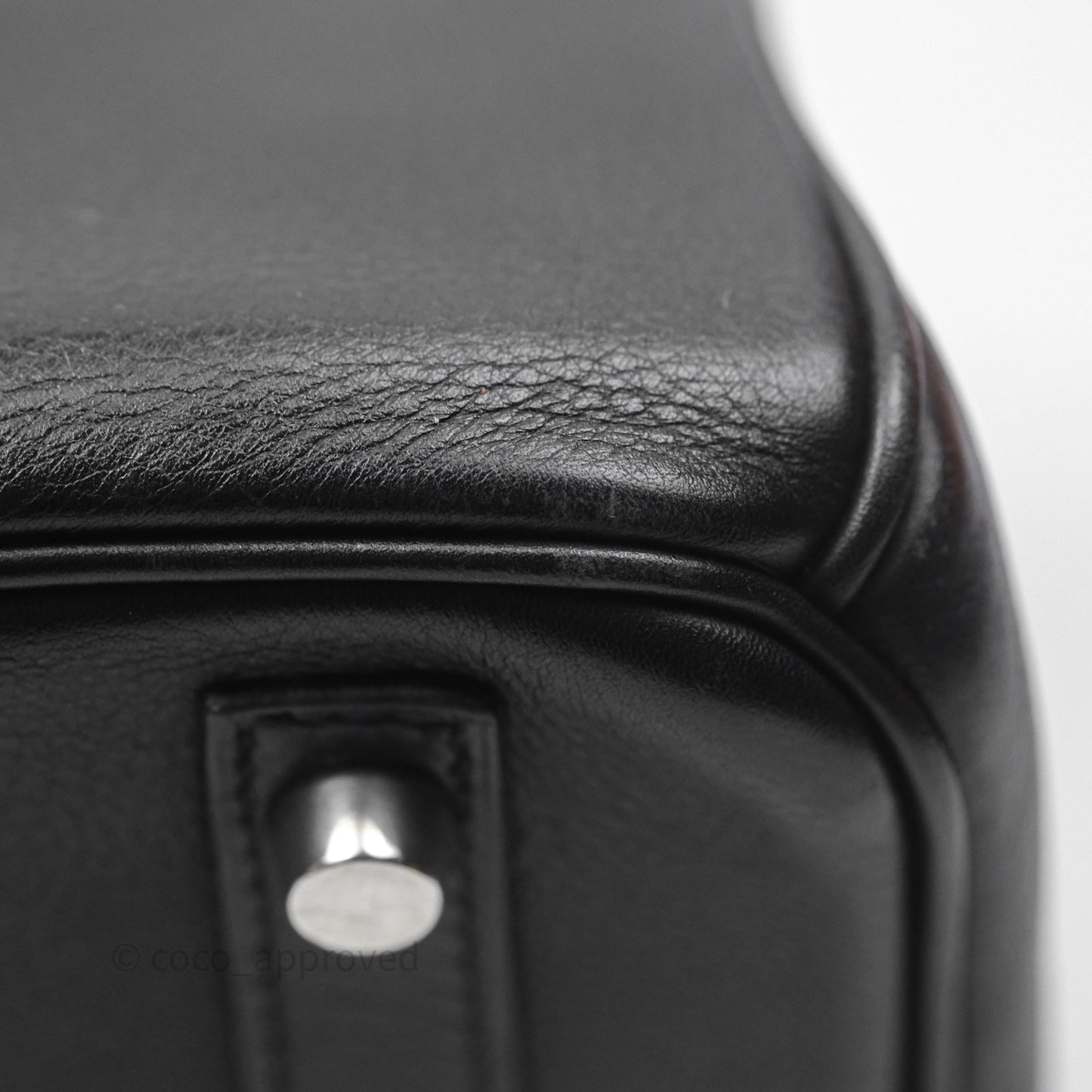 Hermès Birkin 30 Noir 89 Evergrain Palladium Hardware