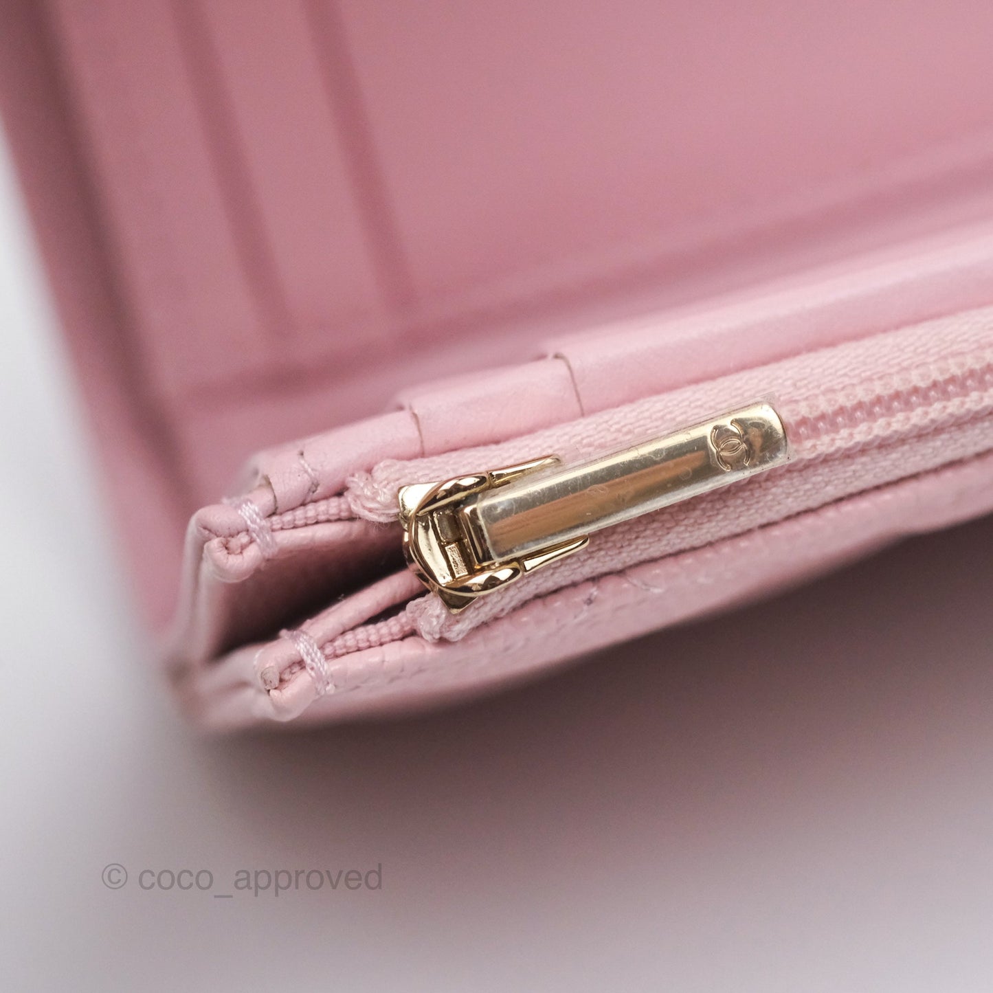 Chanel Classic Short Flap Wallet Pink Caviar Gold Hardware