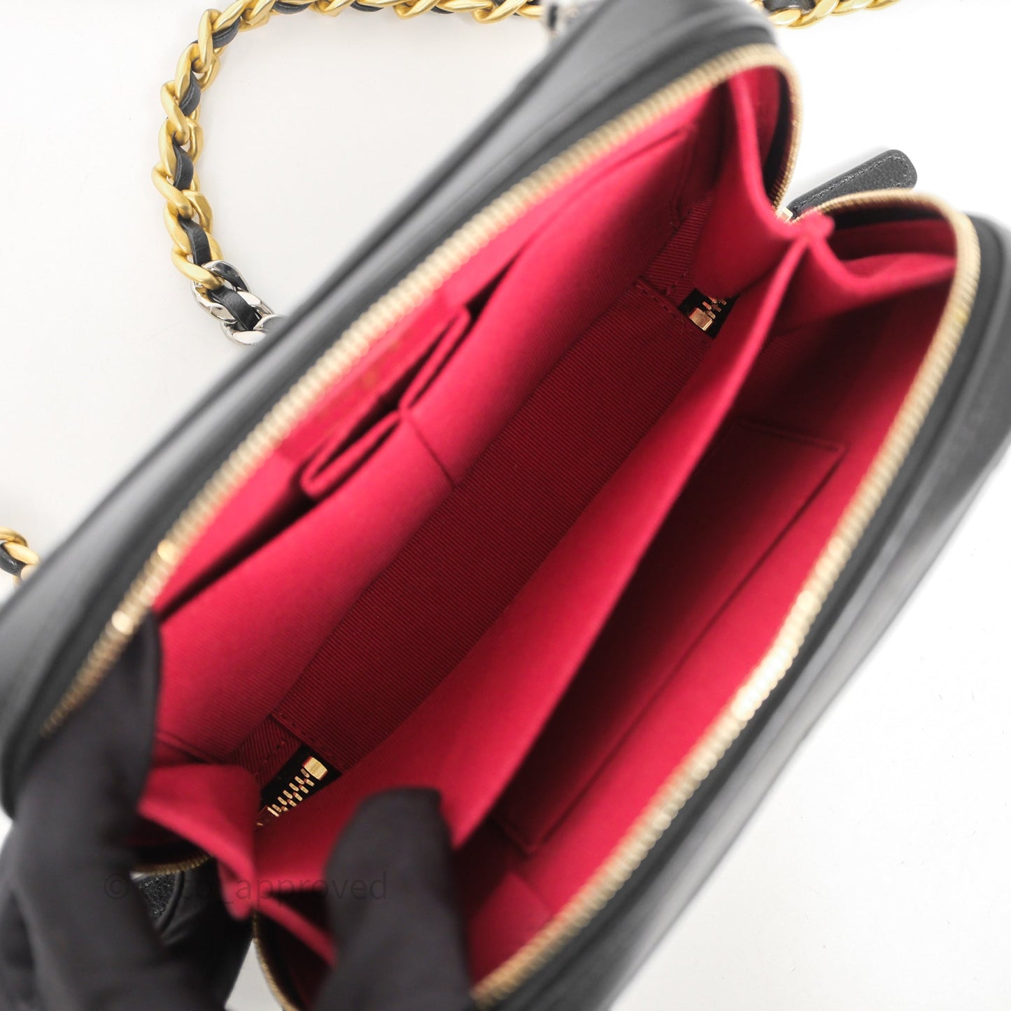 Chanel 19 Camera Bag Black Lambskin Mixed Hardware