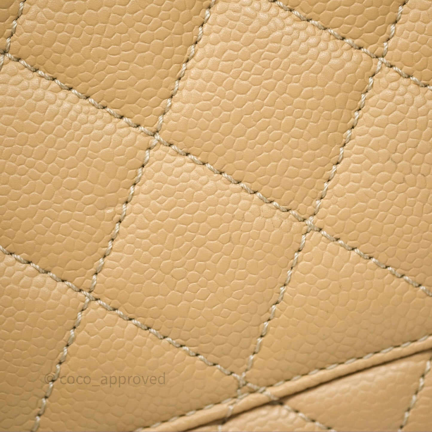 Chanel GST Beige Caviar Gold Hardware