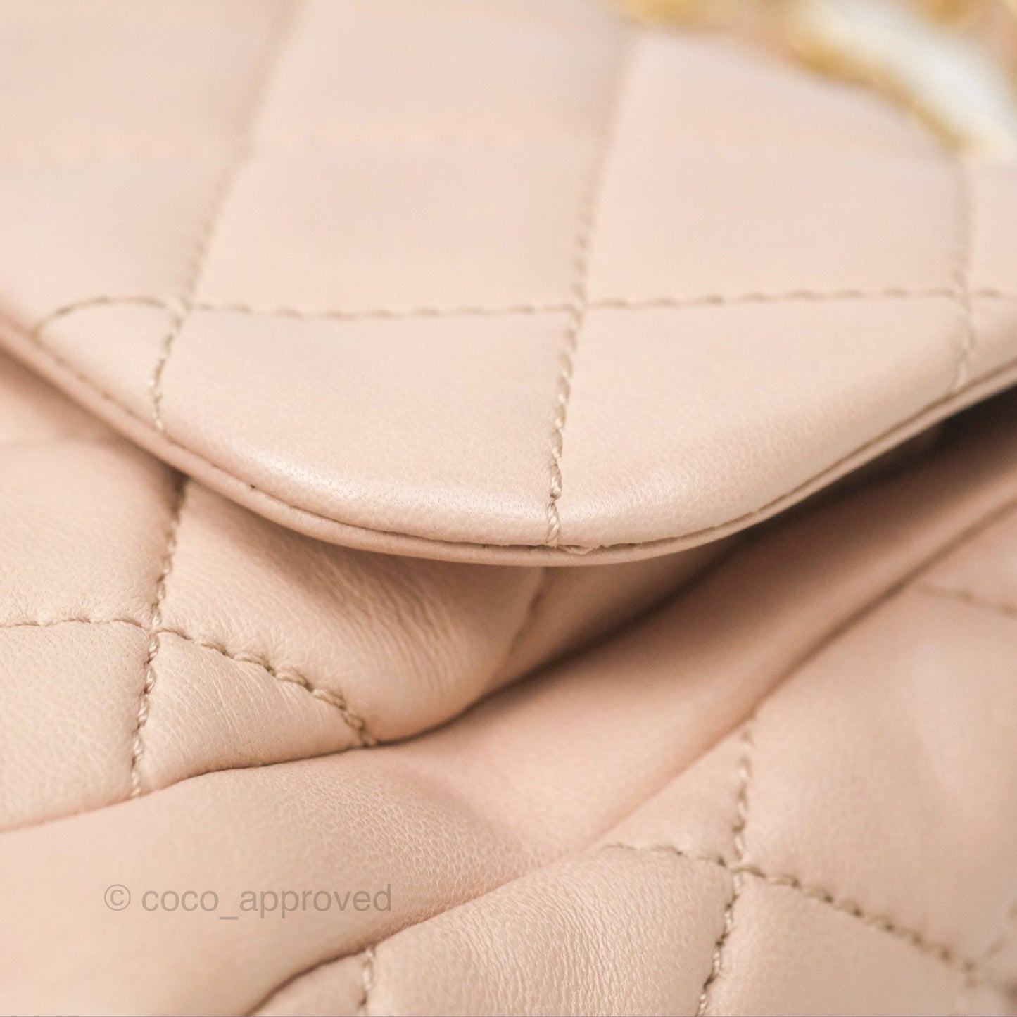 Chanel Flap Bag Pink Aged Gold Hardware