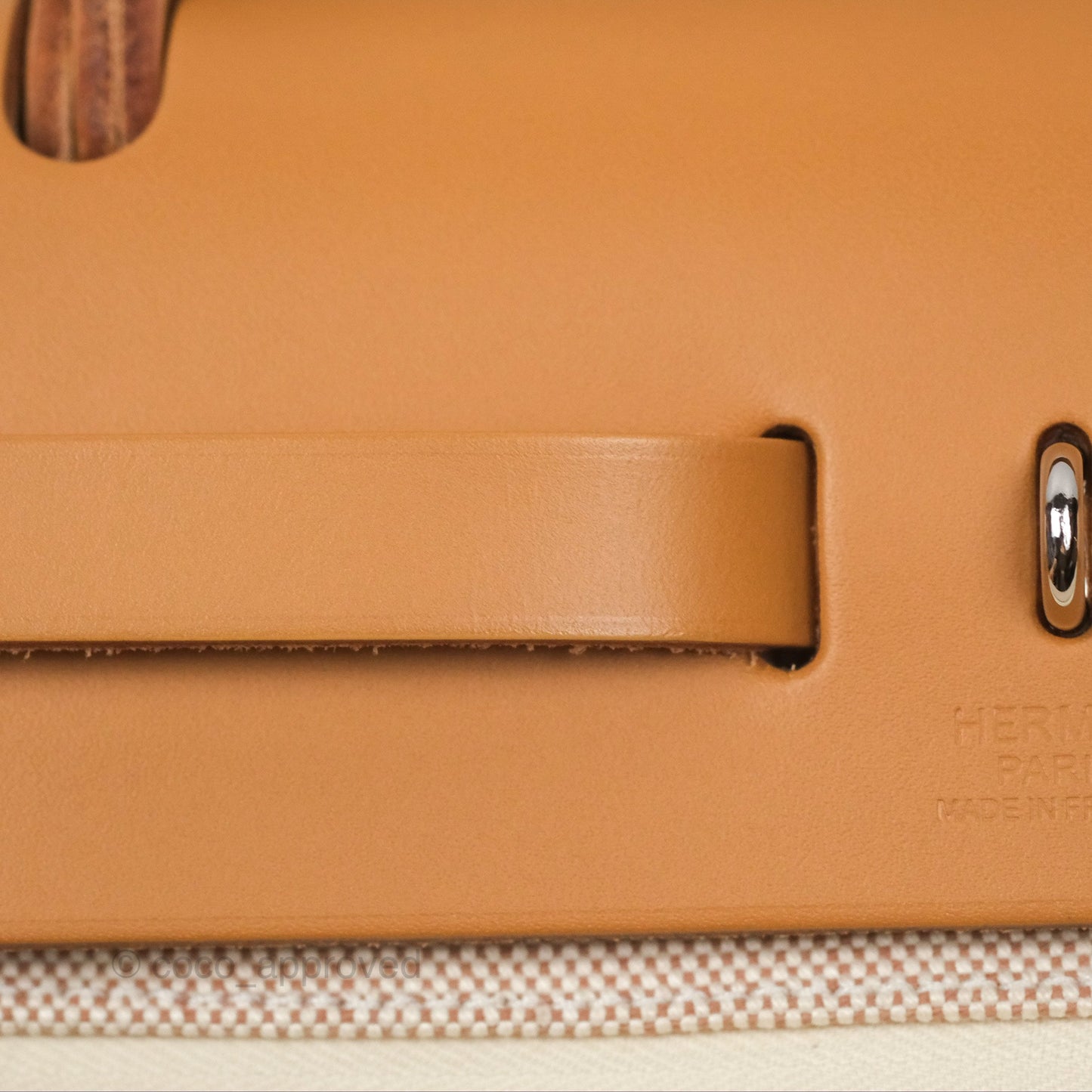Hermès Herbag Zip 31 Bride De Gala Sable/ Ecru-Beige/ Nat sable Canvas Palladium Hardware