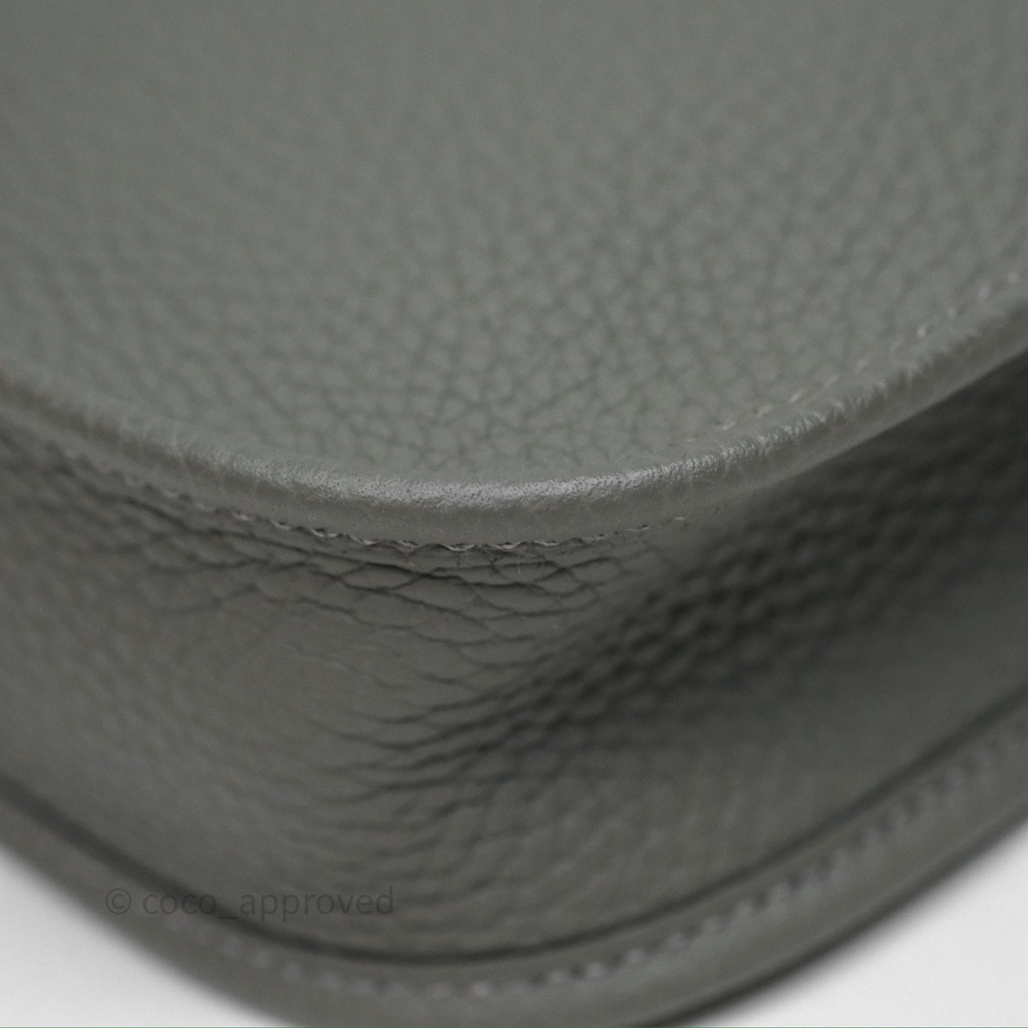 Hermès Mini Evelyne 16 Gris Meyer 0L Clemence Palladium Hardware