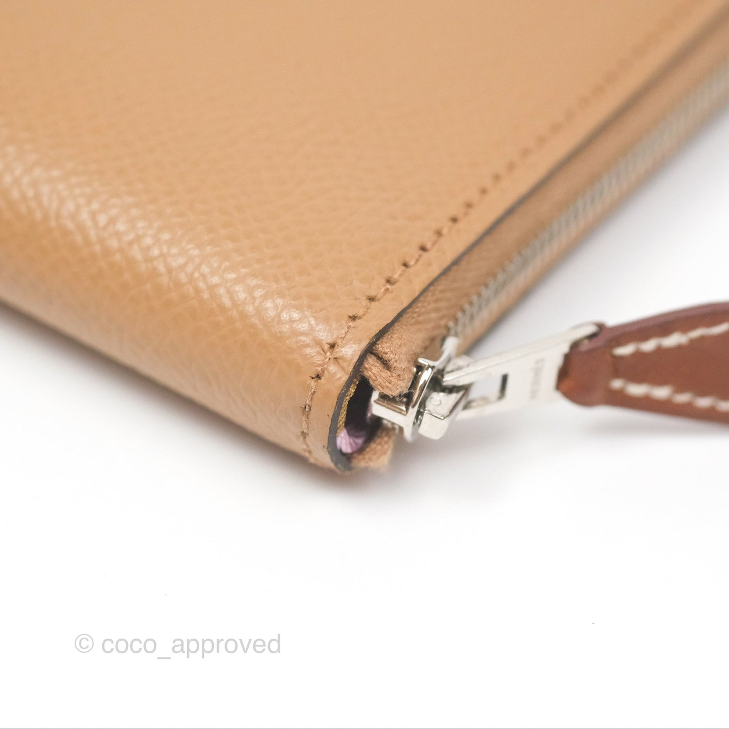 Hermès Silk In Compact Wallet Chai Epsom