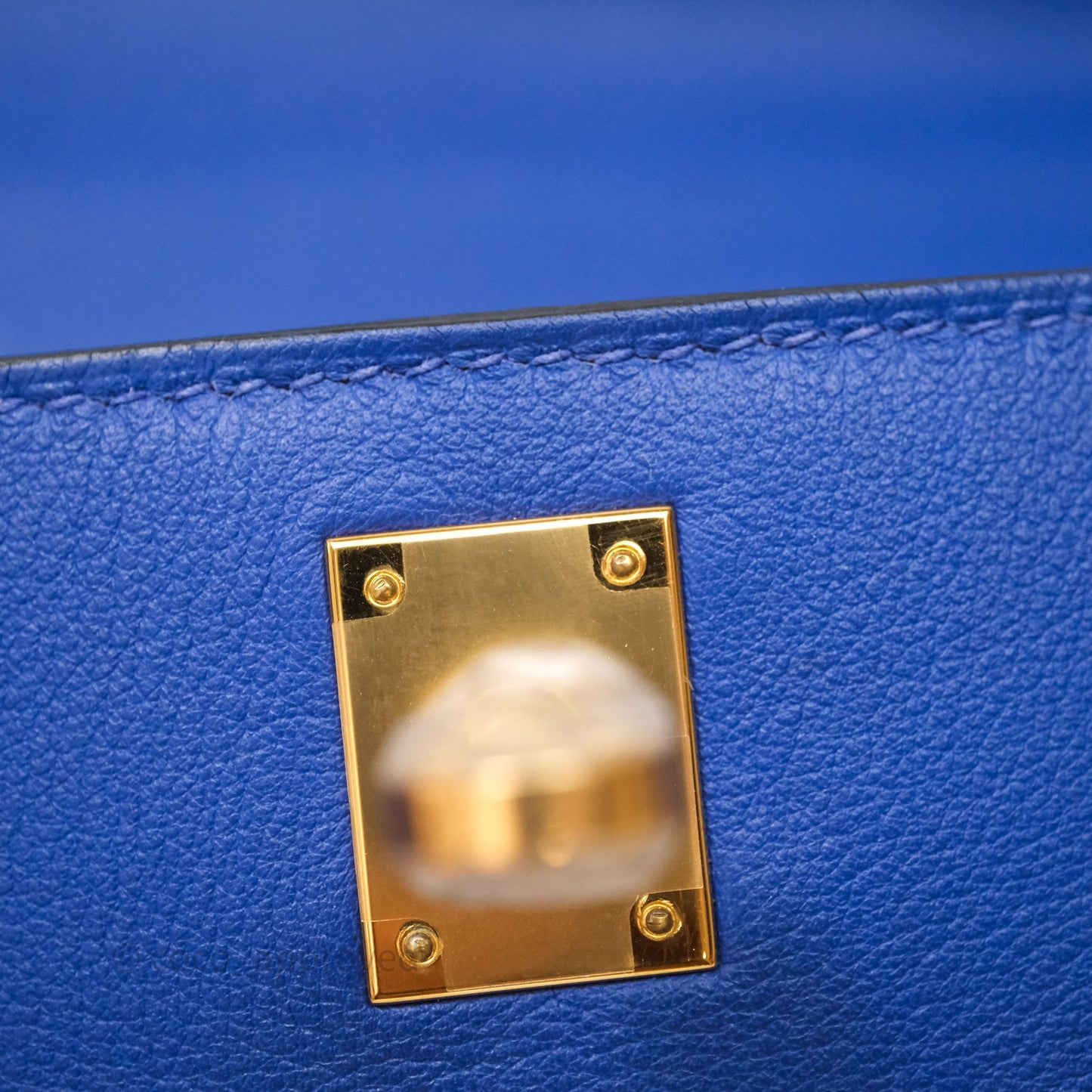 Hermès Kelly Pochette Clutch Electric Blue Swift Gold Hardware