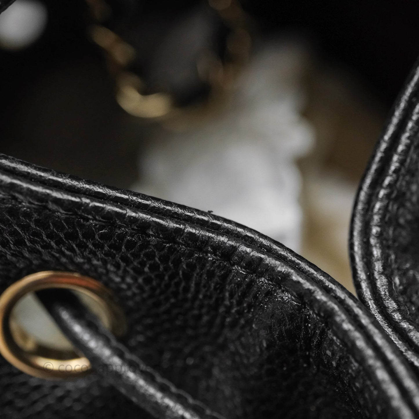 Chanel Quilted Mini Business Affinity Backpack Black Caviar Gold Hardware