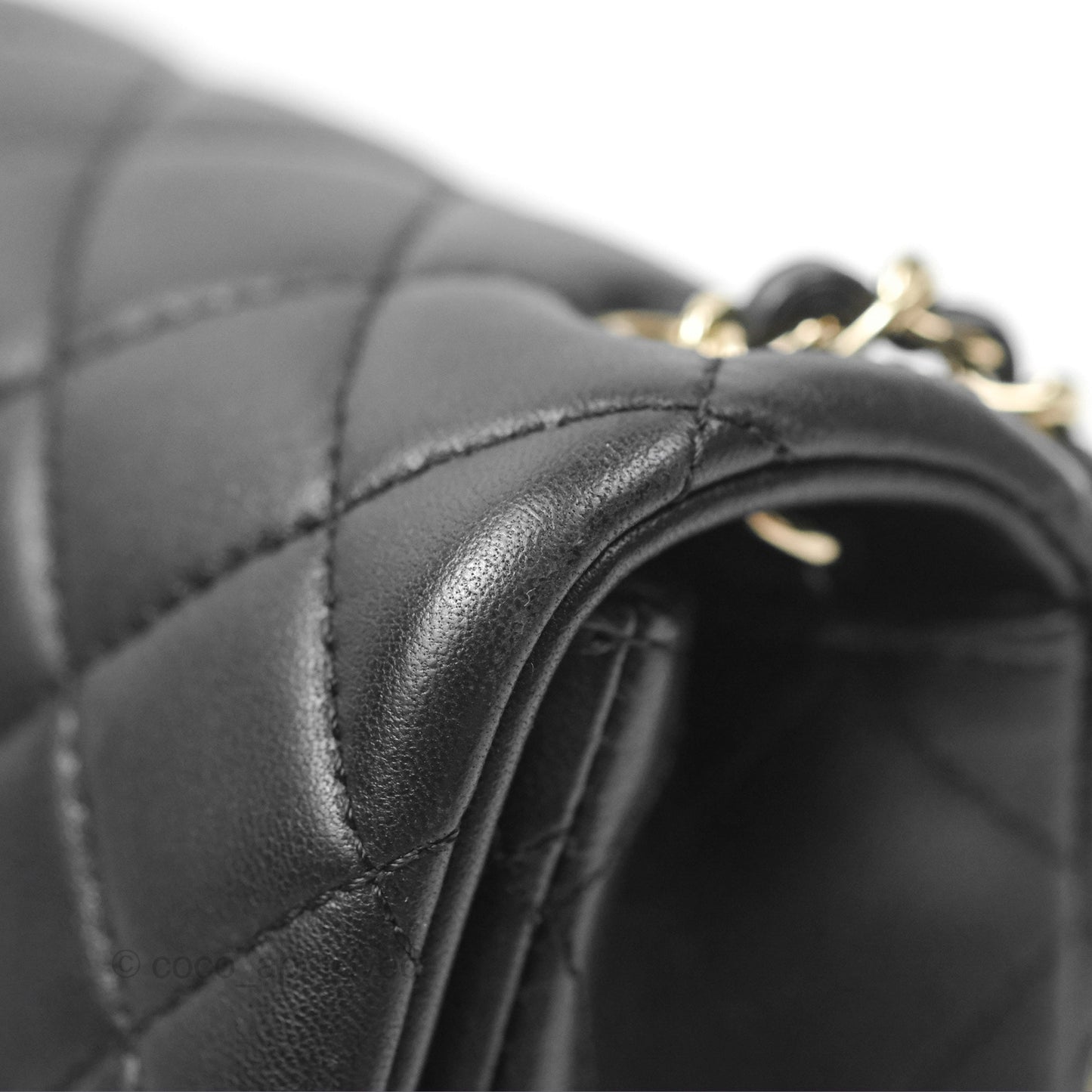 Chanel Ball Crush Mini Rectangular Black Lambskin Gold Hardware 23C
