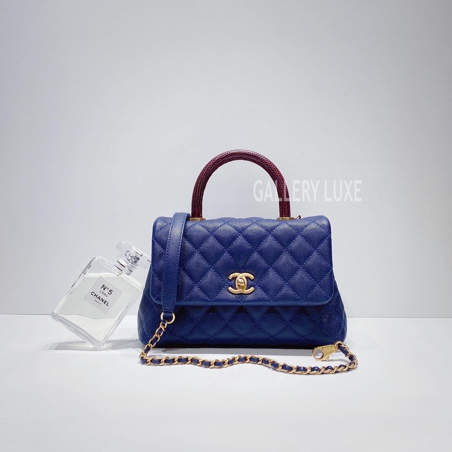 No.3382-Chanel Small Lizard Coco Handle