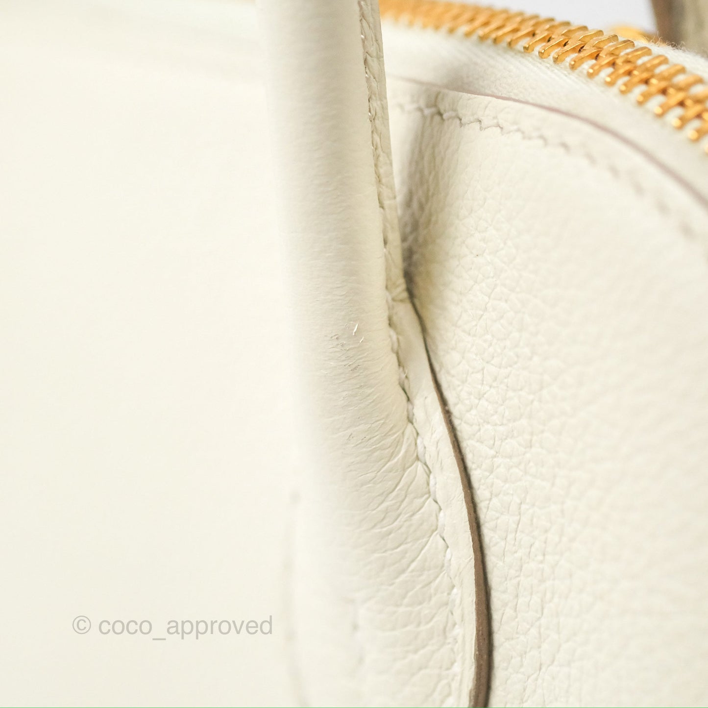 Hermès Bolide 1923 25 Mushroom 0T/Biscuit 48 Evercolor Gold Hardware
