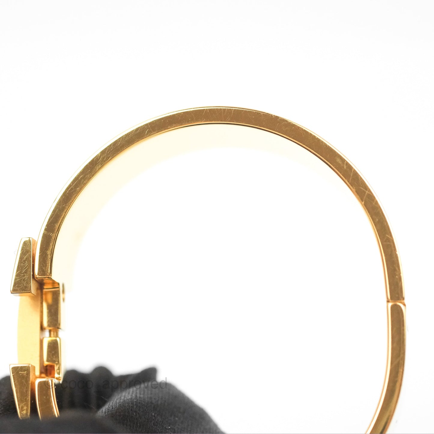 Hermès Clic Clac H Bracelet Orange Fruité Rose Gold PM