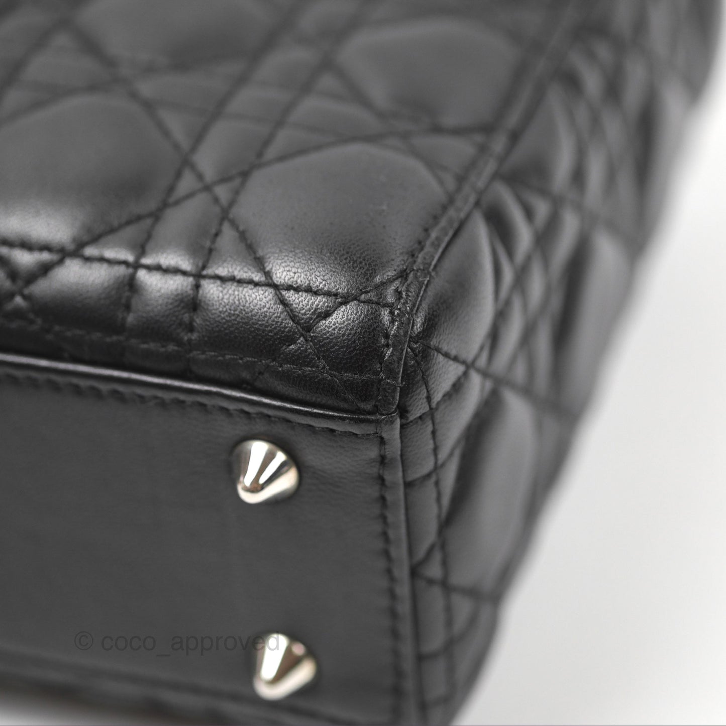 Christian Dior My ABCDior Lady Dior Bag Cannage Lambskin Black Gold Hardware