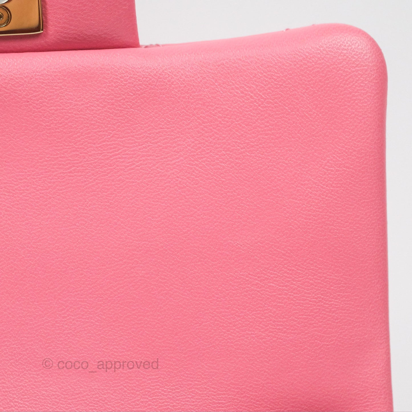 Chanel Quilted Mini Square Lambskin Pink Gold Hardware