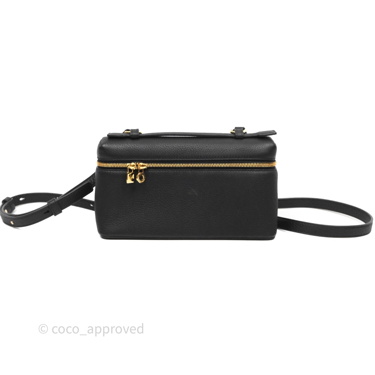 Loro Piana Extra Pocket L19 Black Grained Calfskin