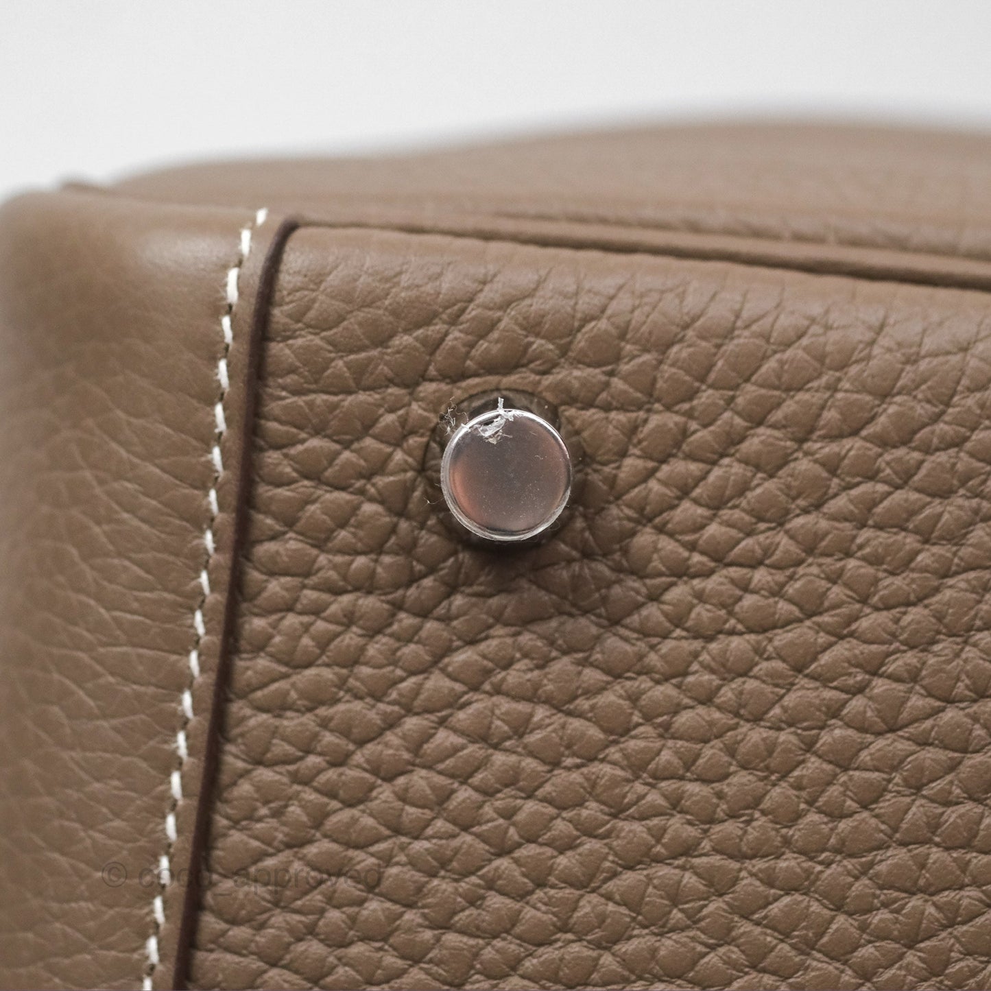 Hermès Lindy 26 Clemence Etoupe 18 Palladium Hardware