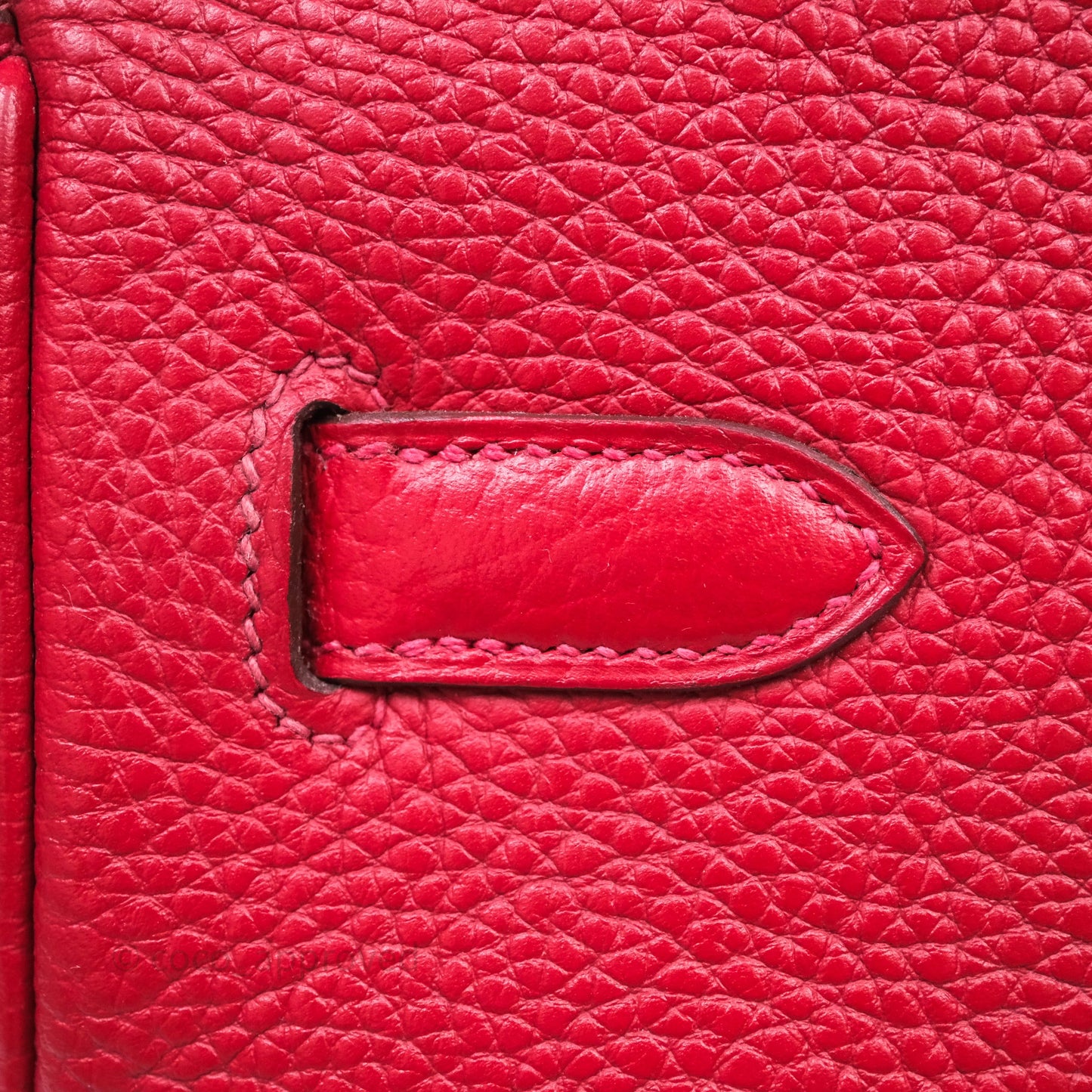 Hermes Birkin 35 Rouge Casaque Clemence Palladium Hardware