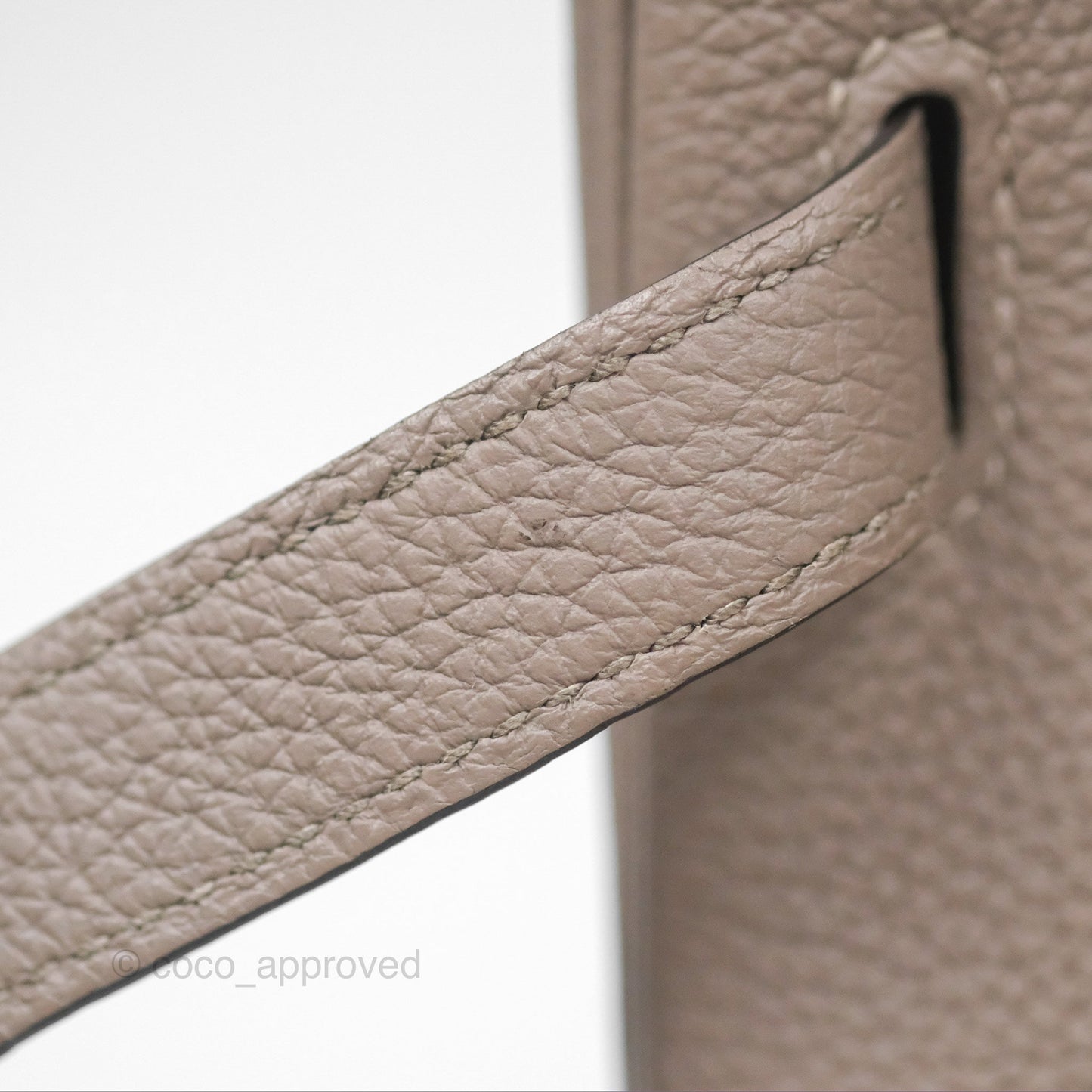 Hermès Birkin 30 Retourne Gris Asphalt M8 Togo Gold Hardware