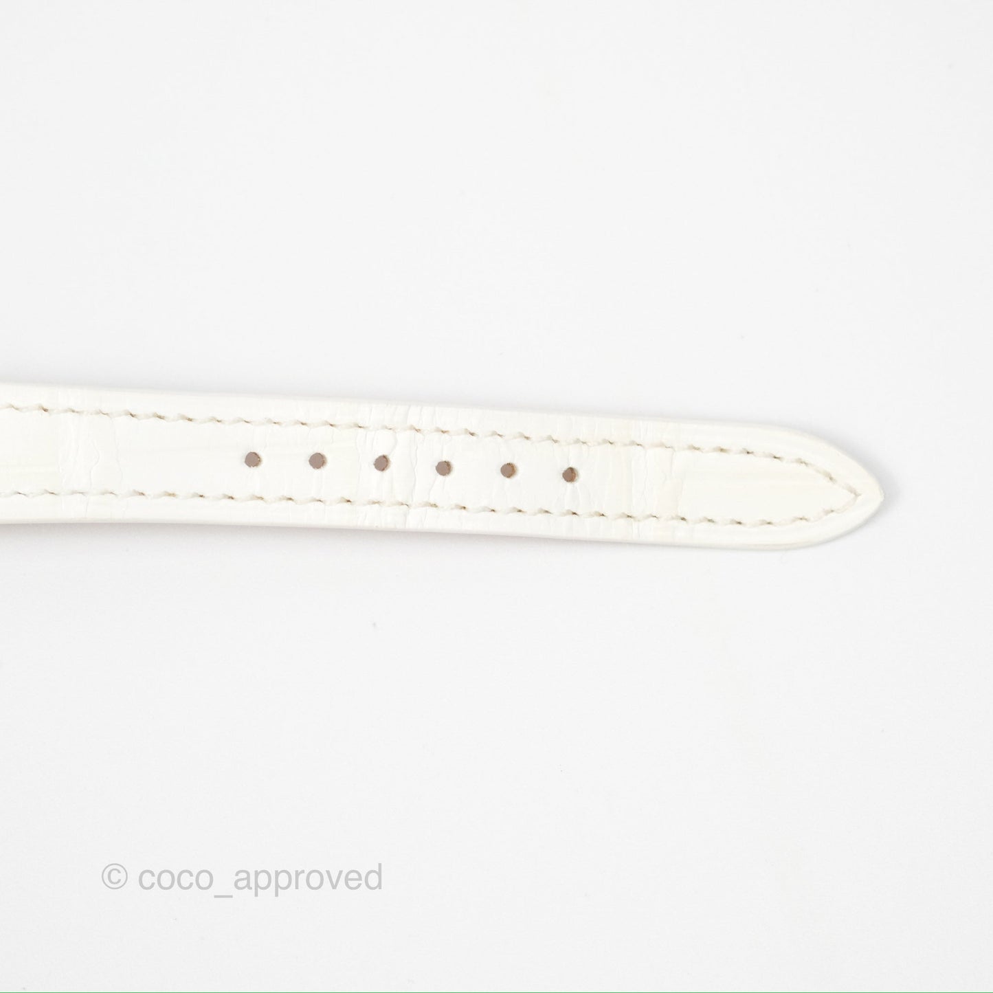 Hermes Heure H Watch Mini Diamonds White Mother-of-pearl White Alligator Leather