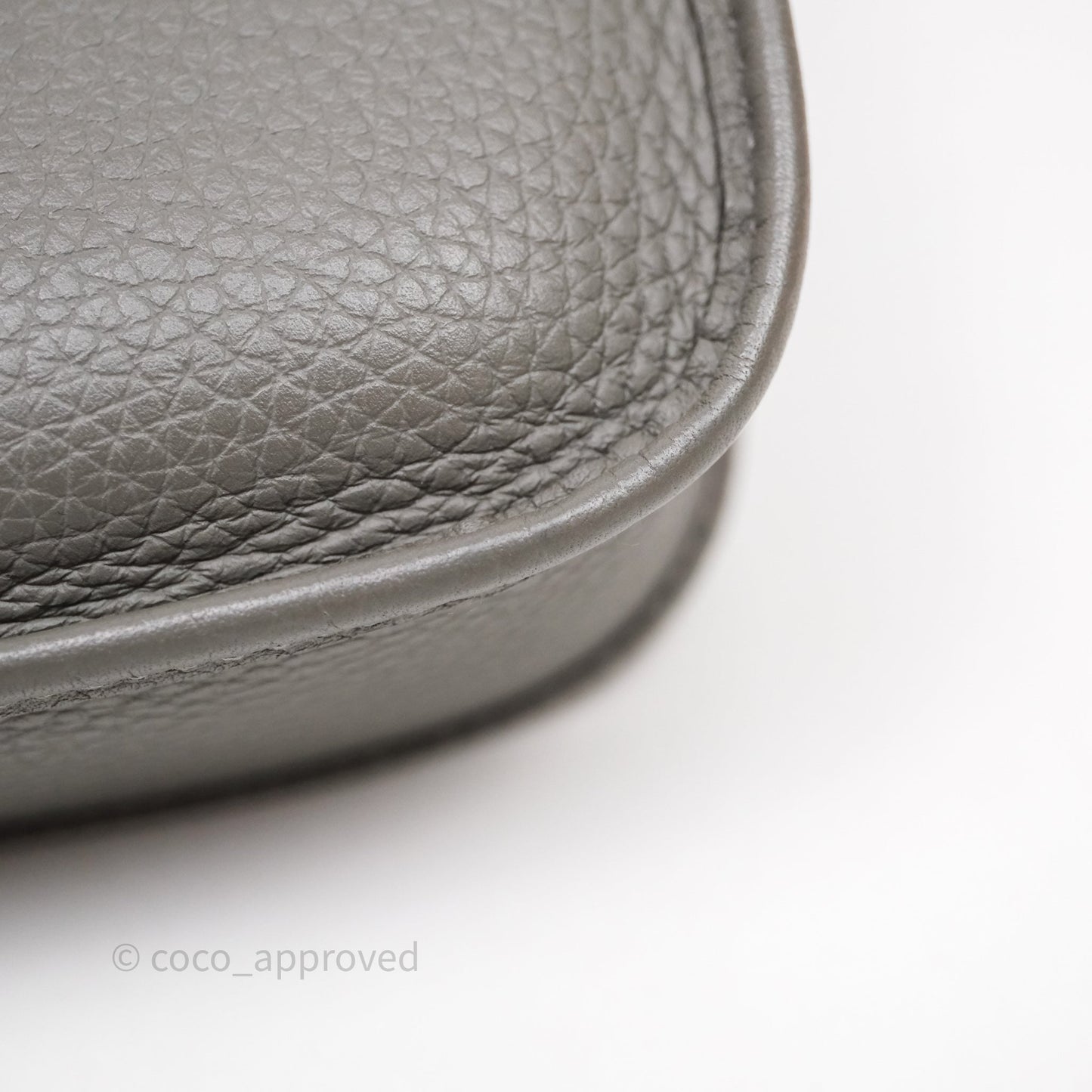 Hermès Mini Evelyne 16 Gris Meyer 0L Clemence Gold Hardware
