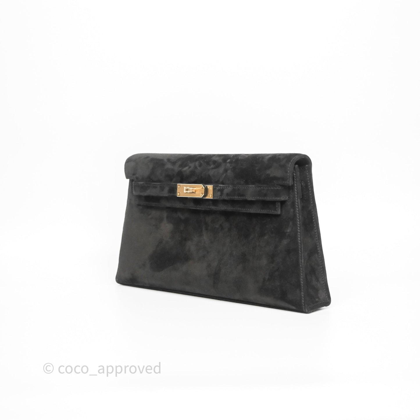 Hermès Kelly Elan Black Noir 89 Doblis Gold Hardware