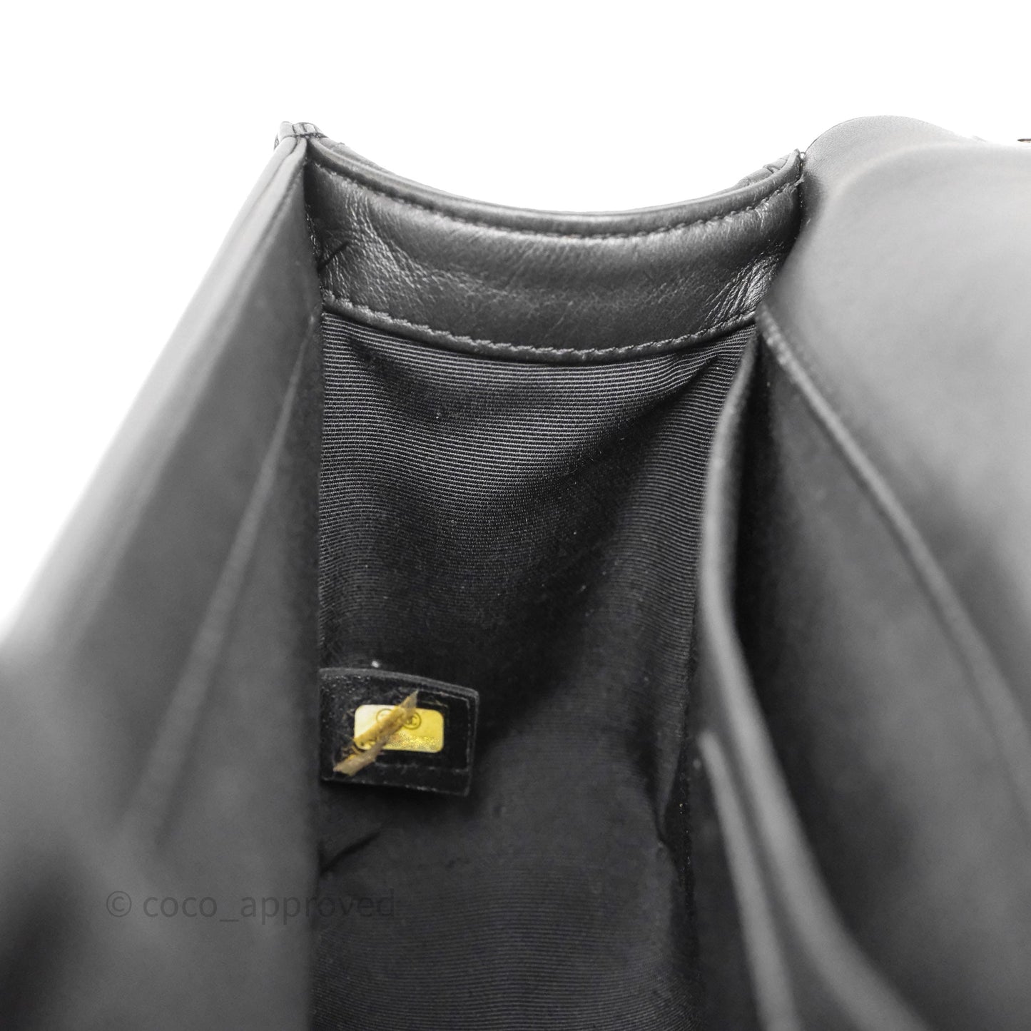 Chanel Quilted Medium Boy Black Lambskin Ruthenium Hardware